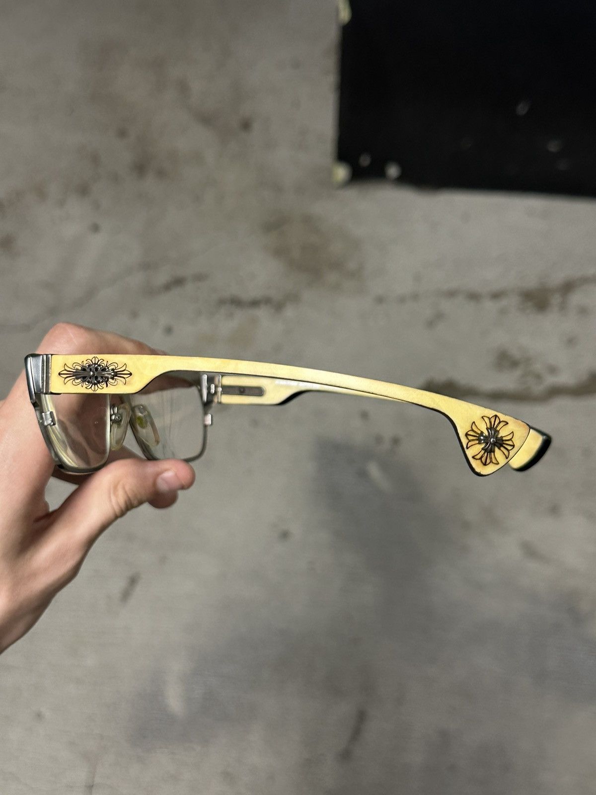 Chrome Hearts Chrome Hearts “Tipping Velvet” Silver/EBONY Vintage Glasses Size ONE SIZE - 12 Thumbnail
