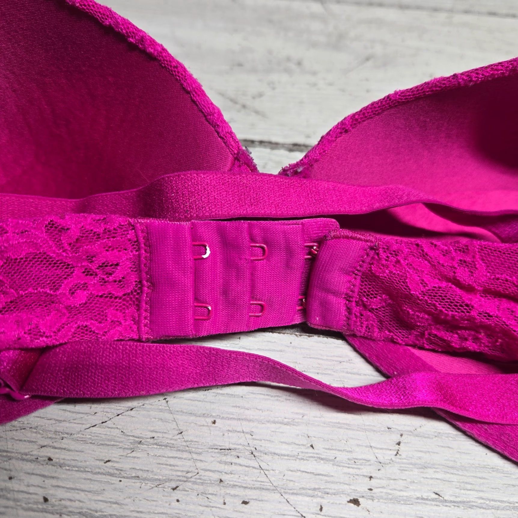 Victoria's Secret Victoria's Secret Pink Racer Back Demi Bra Womens 36DD Pink Lace Lined Underwire Size ONE SIZE - 4 Thumbnail