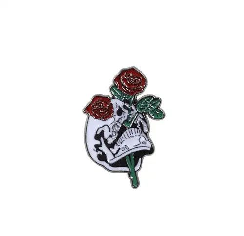 VIBE 4Pcs / Set Skull Theme Pins Brooch Size ONE SIZE - 5 Thumbnail