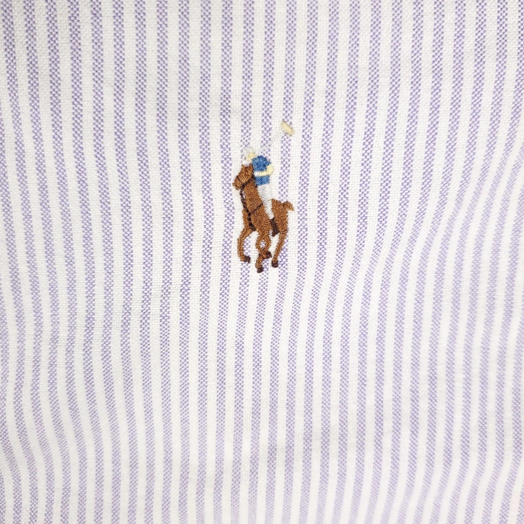 Ralph Lauren Ralph Lauren Shirt Mens 16 Purple Striped Pony Dress Button Up Long Sleeve Size 42R - 3 Thumbnail