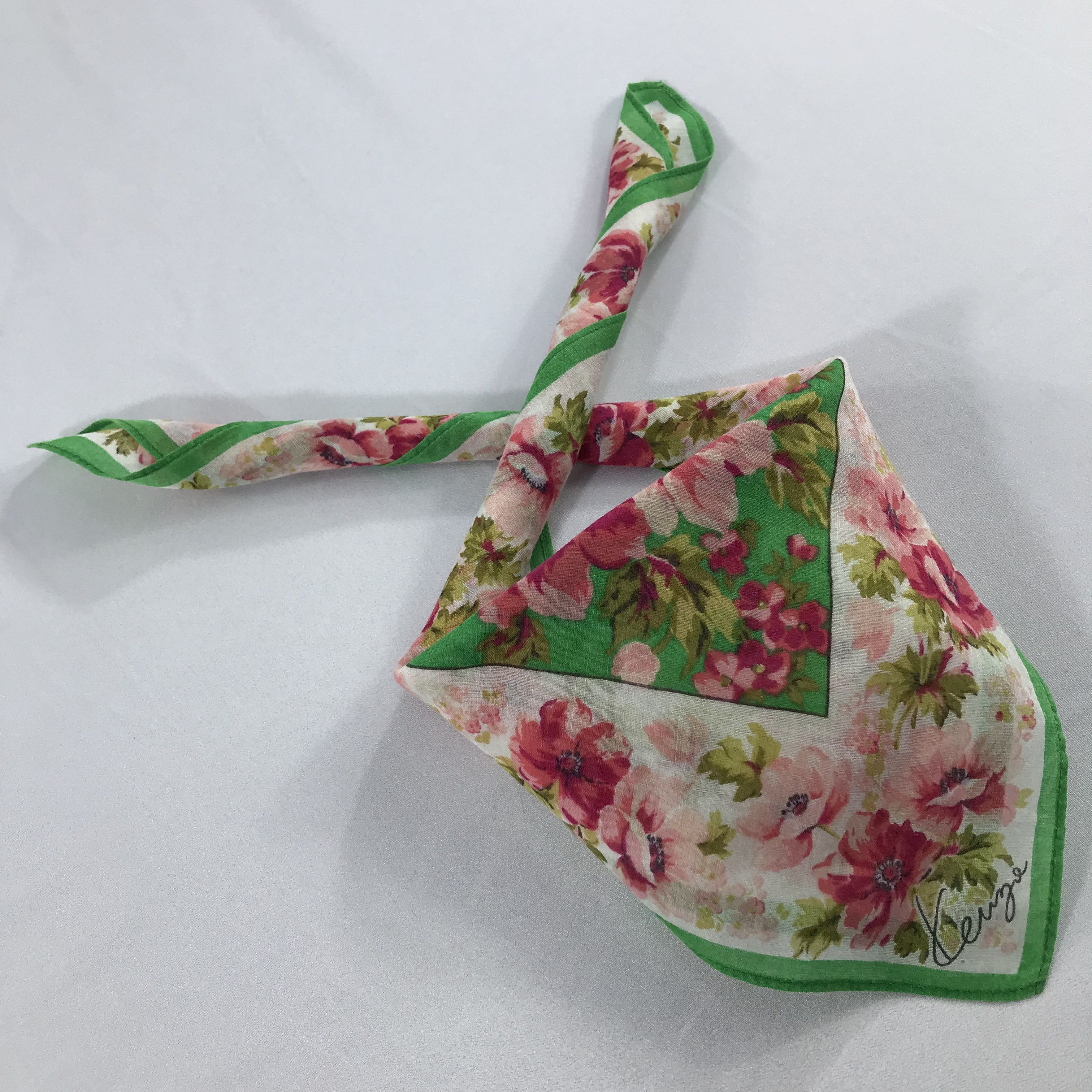 Kenzo × Vintage Kenzo Bandana / Handkerchief / Neckerchief - S1942 Size ONE SIZE - 4 Thumbnail