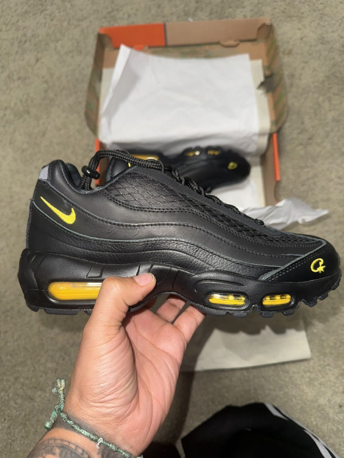 Corteiz × Nike Nike airmax 95 corteiz honey black Size US 8 / EU 41 - 4 Thumbnail