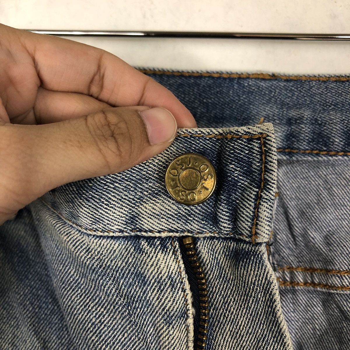 Japanese Brand RARE PUNK DESIGN DISTRESSED DENIM OSJ USA Size US 33 - 13 Thumbnail