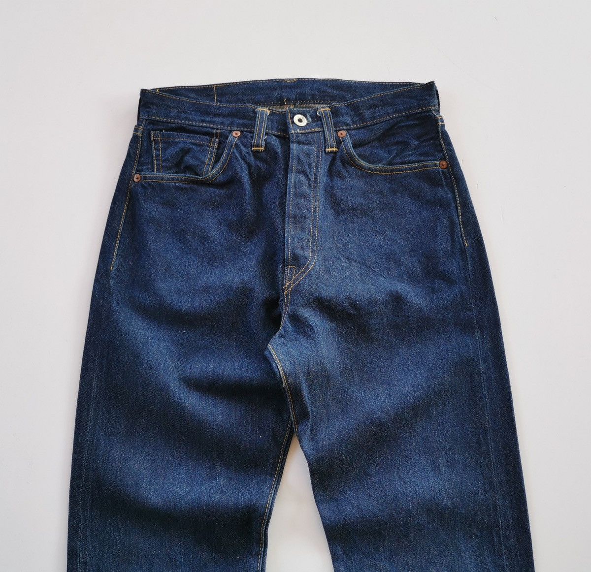 LVC × Levi's × Levi's Vintage Clothing Levis S501XX Selvedge Denim Jeans Rare Design Size US 29 - 11 Thumbnail