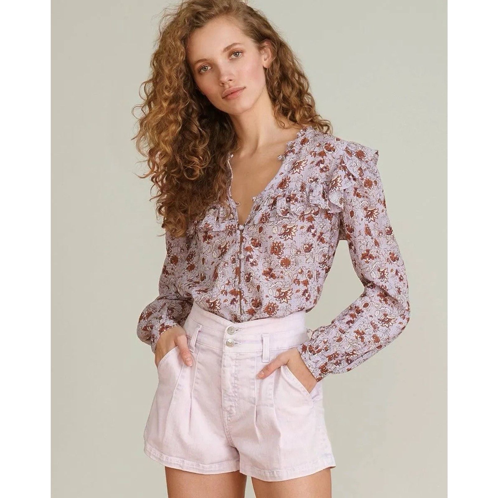 Veronica Beard Veronica Beard 26/2 Jaylen High Rise Pleated Denim Shorts Size 26" / US 2 / IT 38 - 4 Thumbnail