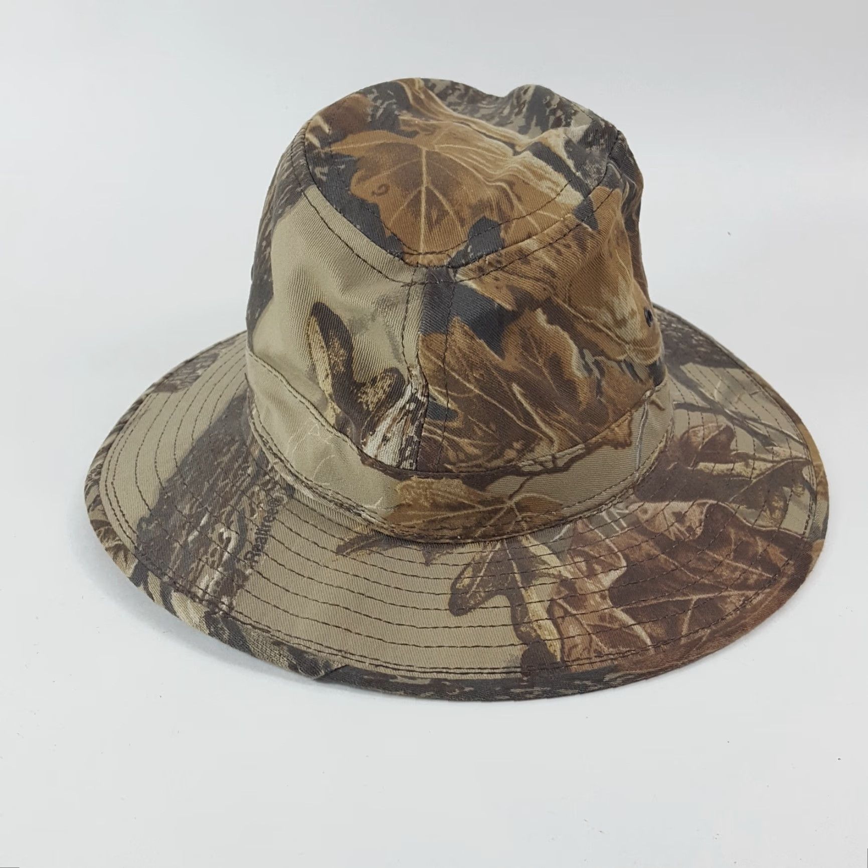 Vintage VINTAGE Mossy Oak Camouflage Hunting Safari Hat Men Adult Medium Outdoor Sun UV Protection Cotton Canvas 90s 00s Y2K Size ONE SIZE - 5 Thumbnail