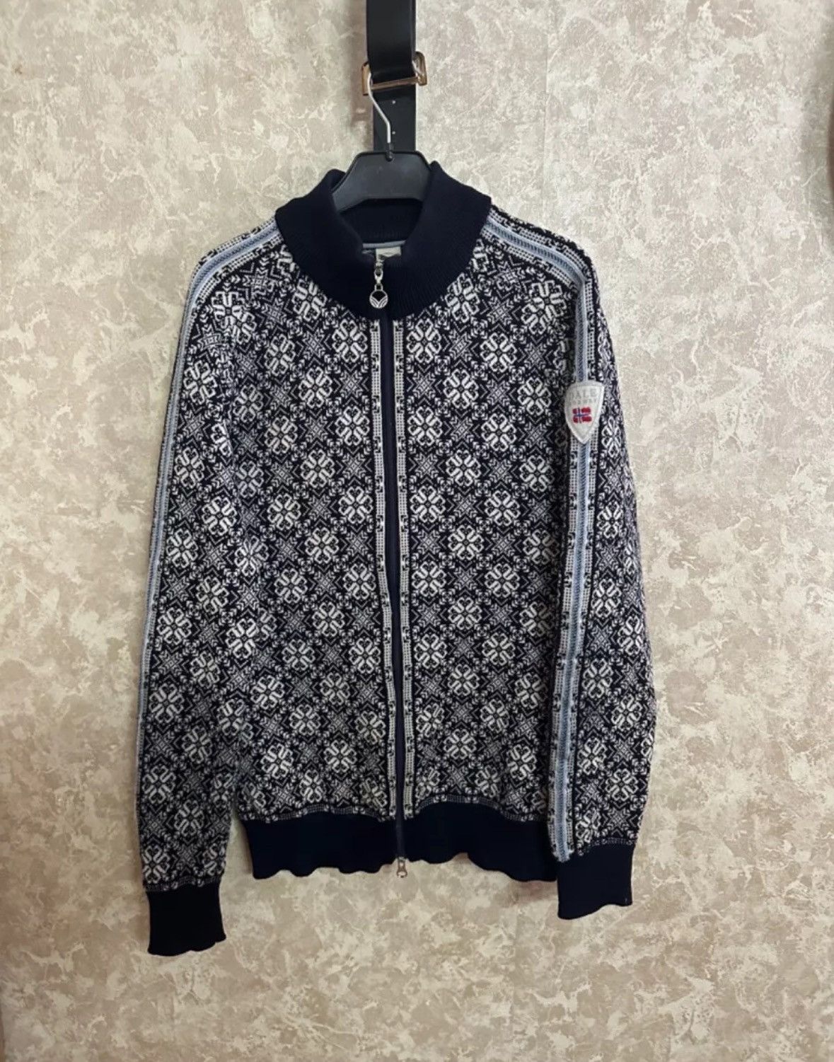 Vintage Dale of Norway Christiania merino full zip sweater size S Size S / US 4 / IT 40 - 1 Thumbnail