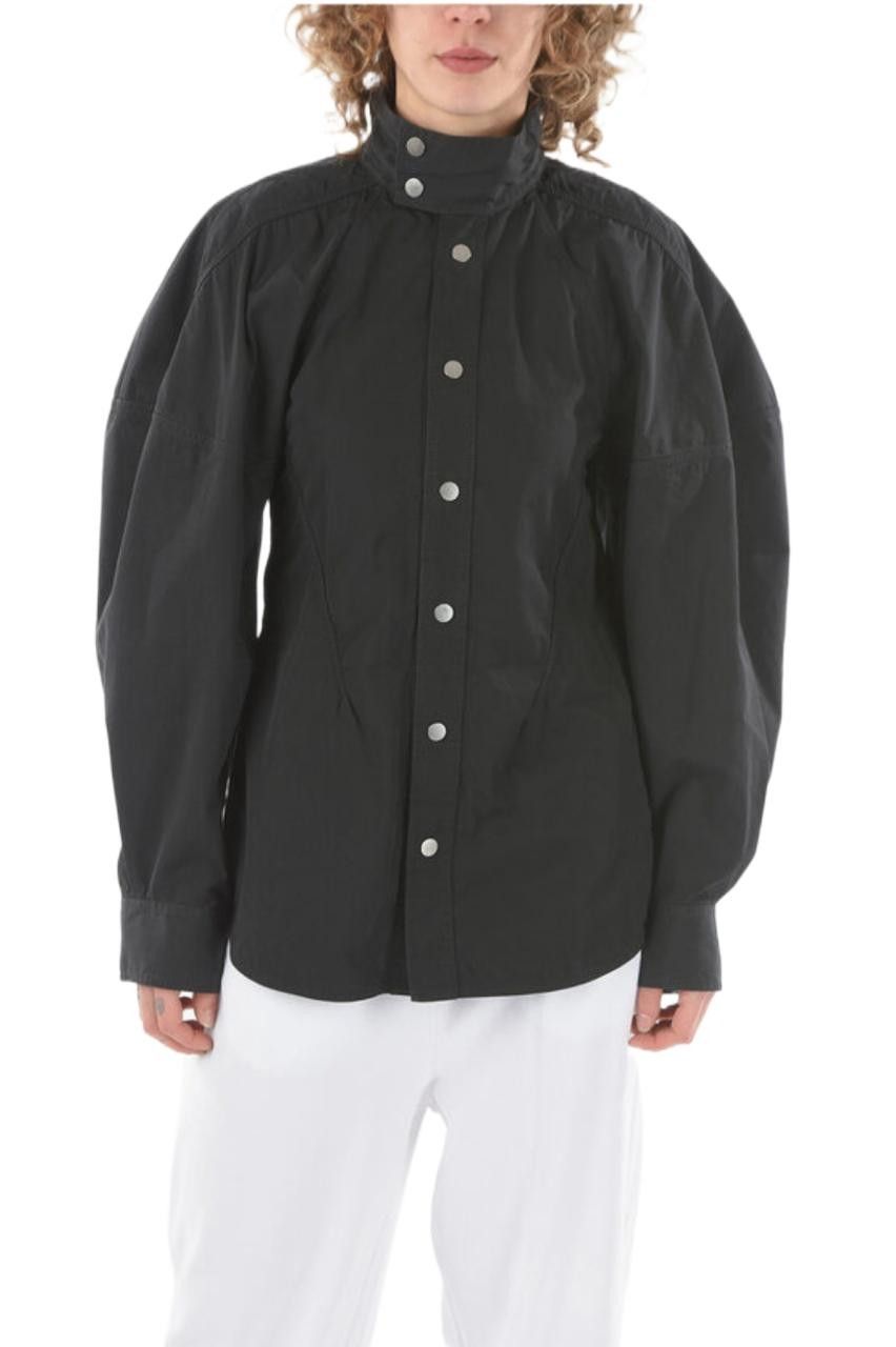 image of Bottega Veneta O1Loc1C0424 683015 Shirt In Black, Women's (Size XS)