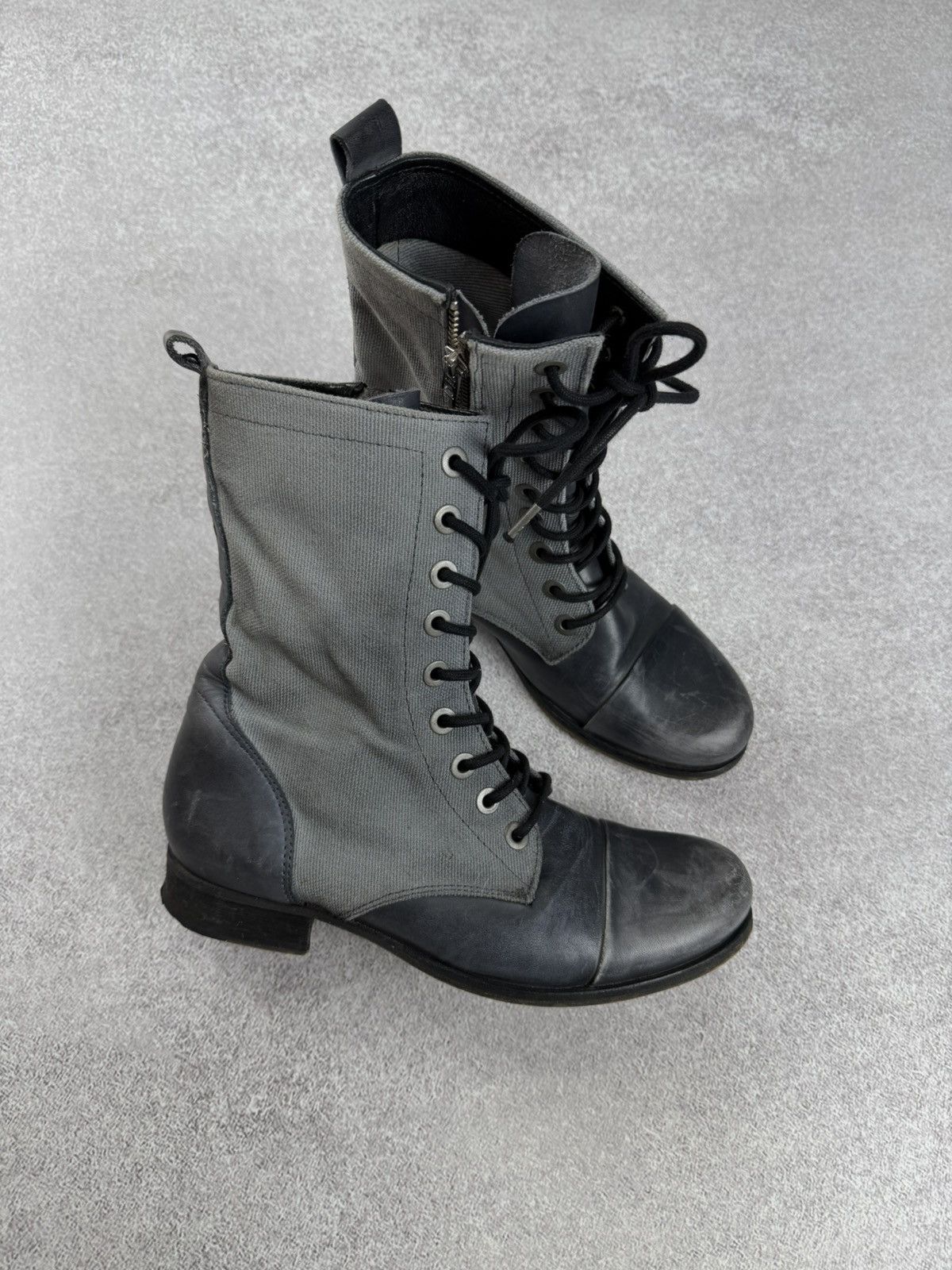 Diesel Diesel Distressed Leather Combat Boots Size 38 Size US 8 / IT 38 - 1 Thumbnail