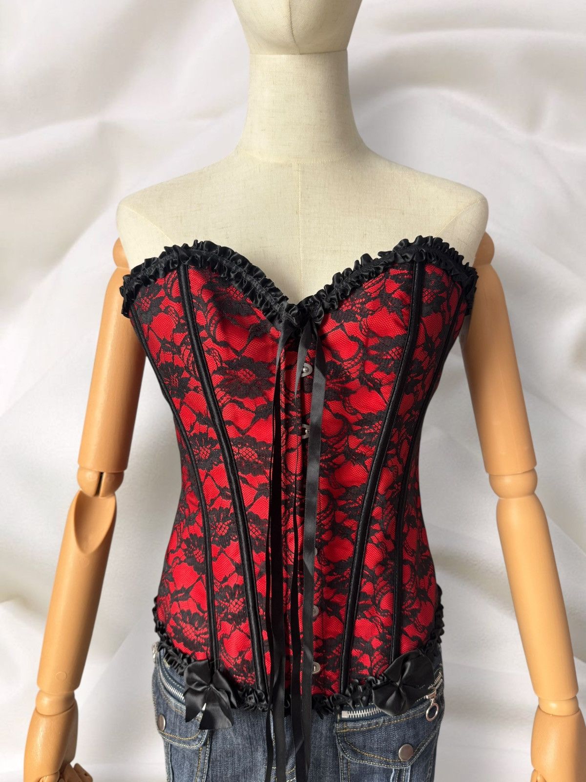 Hysteric Glamour Y2K Romantic Super Sexy Lace Details Corset Top Size M / US 6-8 / IT 42-44 - 1 Thumbnail