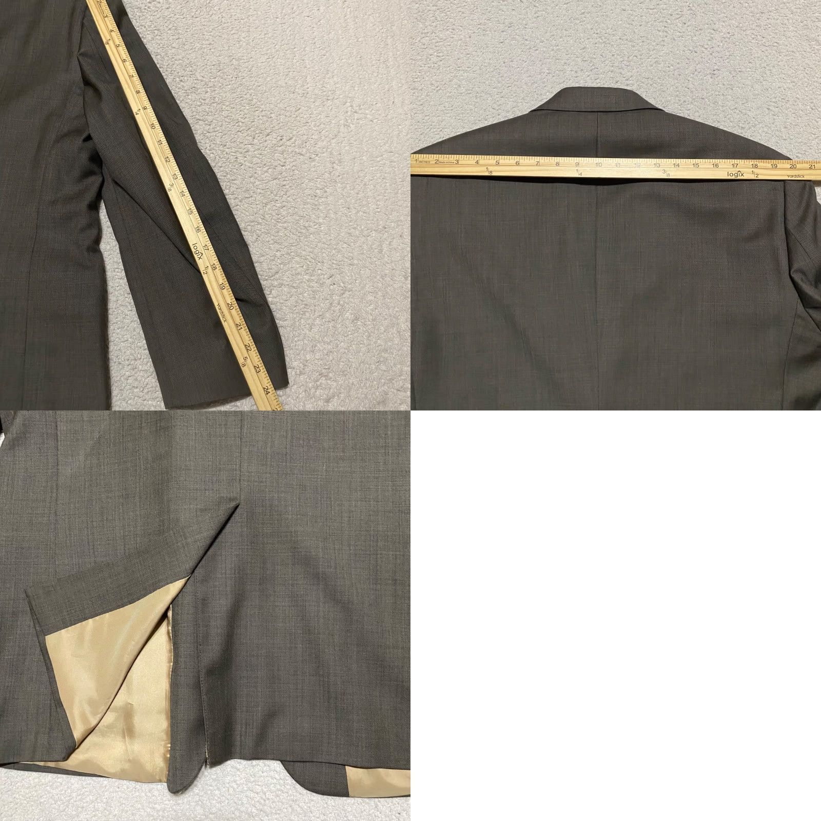 Ralph Lauren Lauren Ralph Lauren Blazer Mens 44 Long Wool 2 Button Notch Gray Solid Size US XXL / EU 58 / 5 - 9 Thumbnail