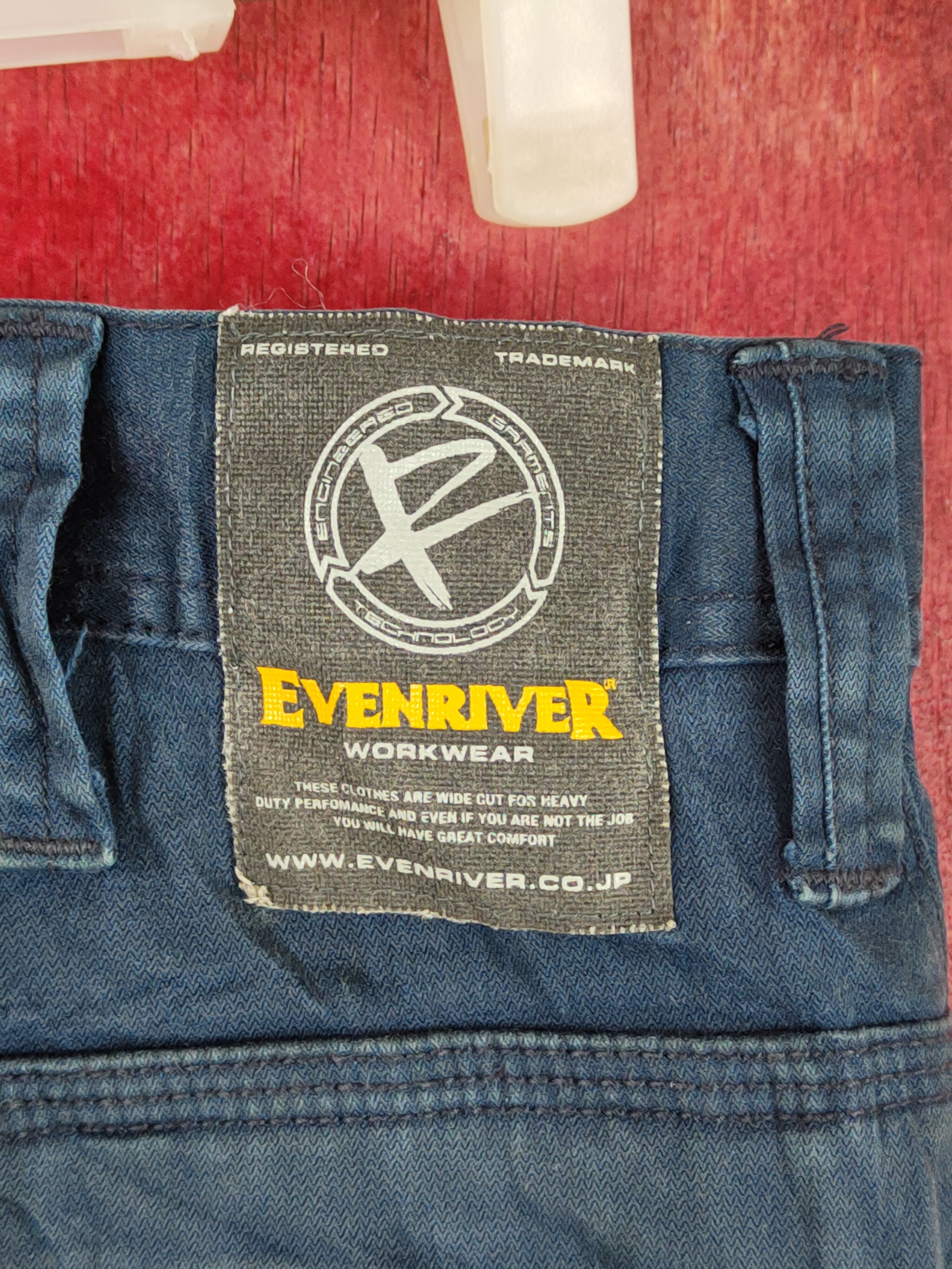 Japanese Brand Evenriver Dark Blue Multipocket Tactical Cargo Pants #S1449 Size US 32 / EU 48 - 10 Thumbnail