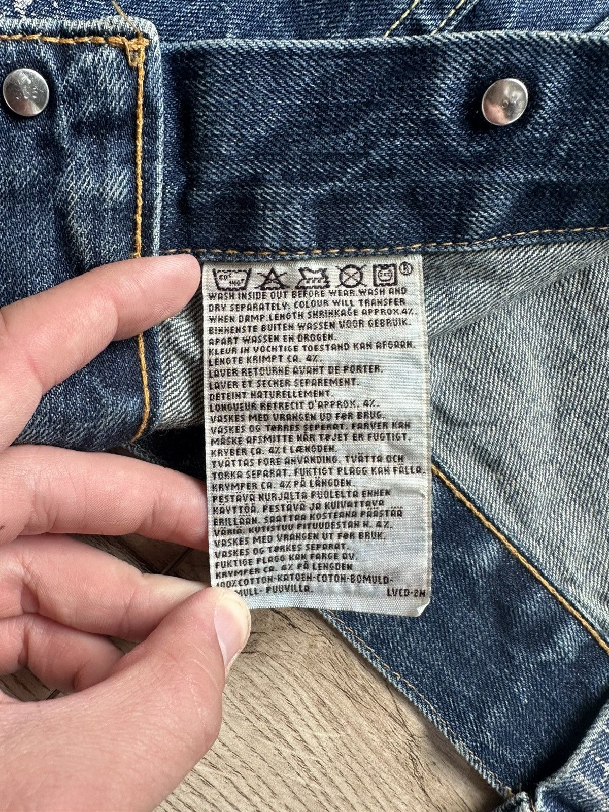 Levi's LEVIS Big E 67s Made in USA Denim Jacket Men Size 40 Size US XXS / EU 40 - 6 Thumbnail