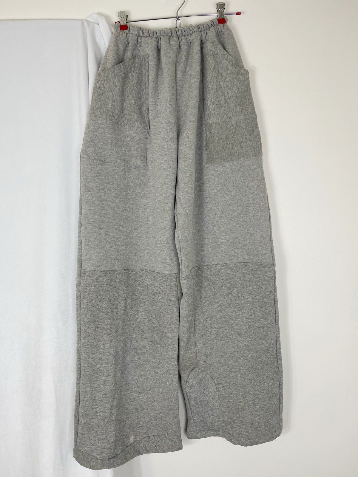 Chorley × Handmade UpCycled Deconstructed hoodie Wide leg Baggy Sweatpants Size US 34 / EU 50 - 2 Thumbnail