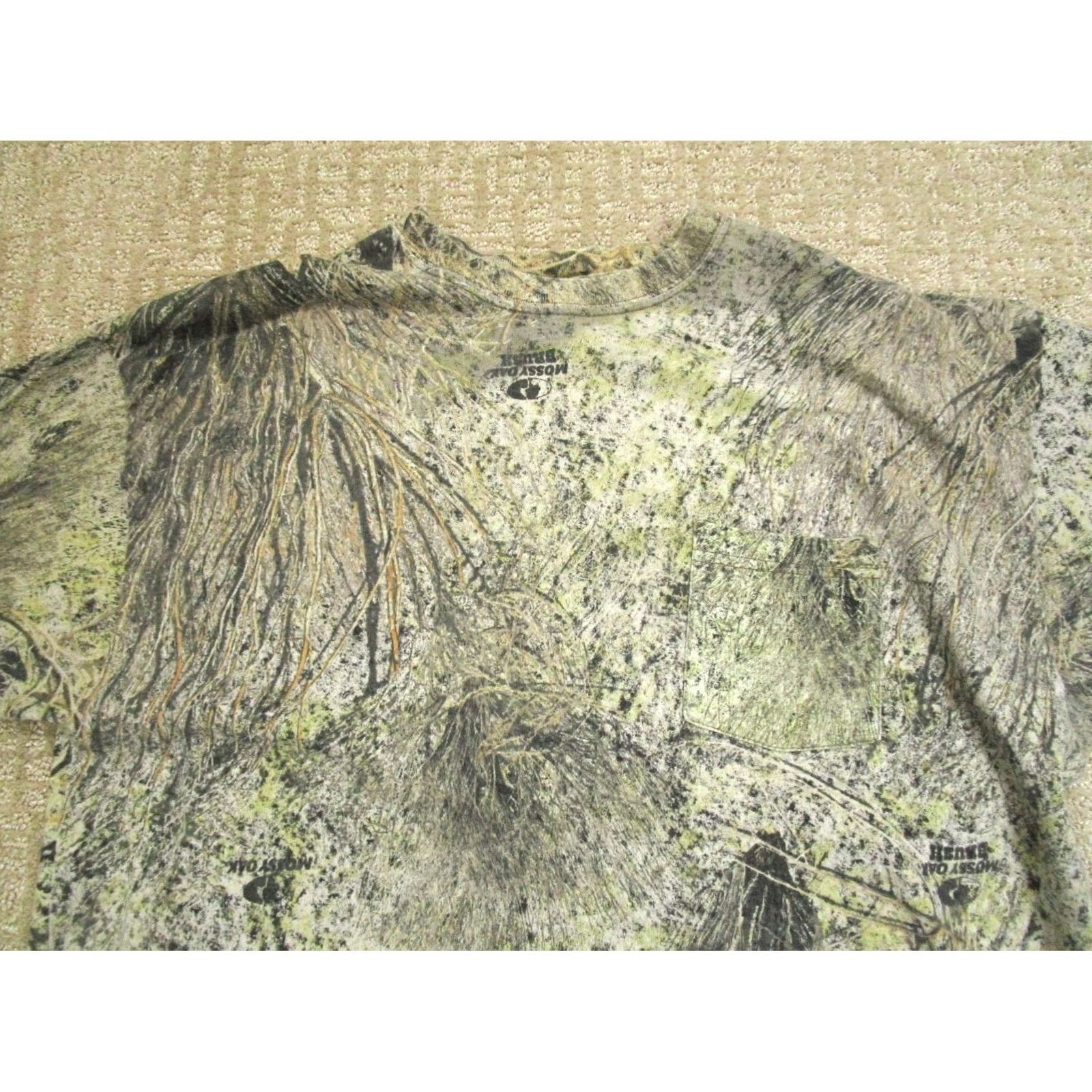 Vintage Mossy Oak Shirt Mens Large Green Brush Camouflage Camo Short Sleeve Casual Vintage Size US L / EU 52-54 / 3 - 2 Thumbnail