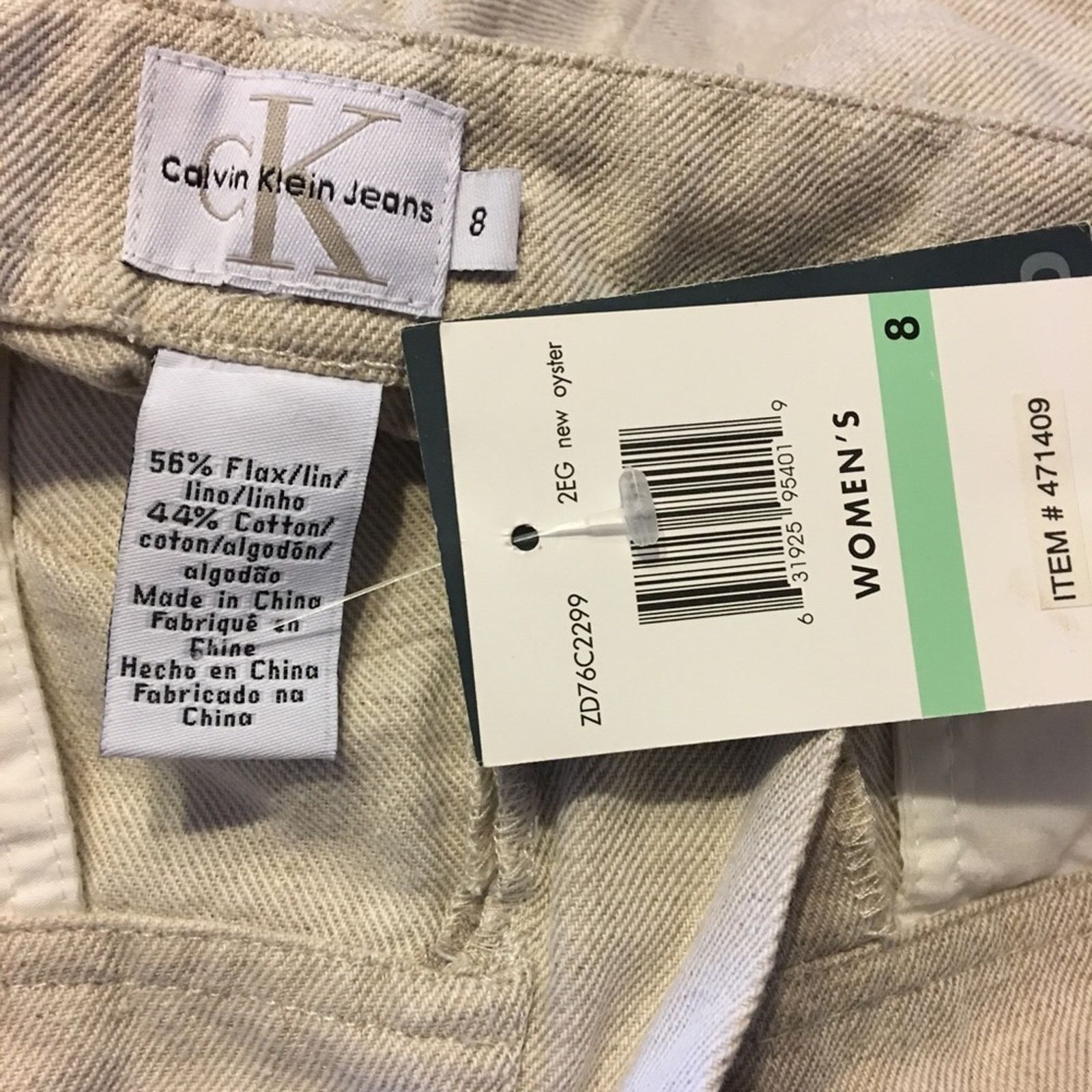 Calvin Klein Calvin Klein oyster cropped jeans NWT 8 Size 30" / US 8 / IT 44 - 7 Thumbnail