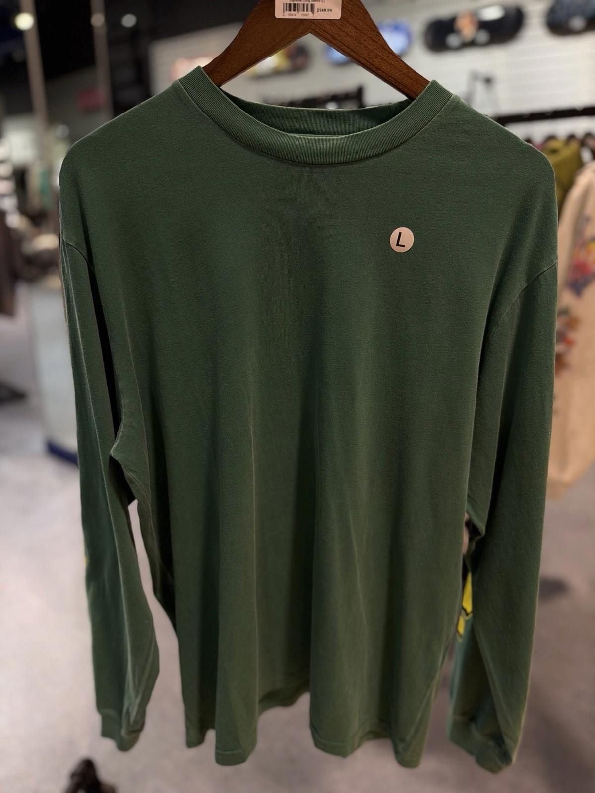 Supreme Supreme Cracked Long Sleeve Top Washed Green Size Large Size US L / EU 52-54 / 3 - 8 Thumbnail