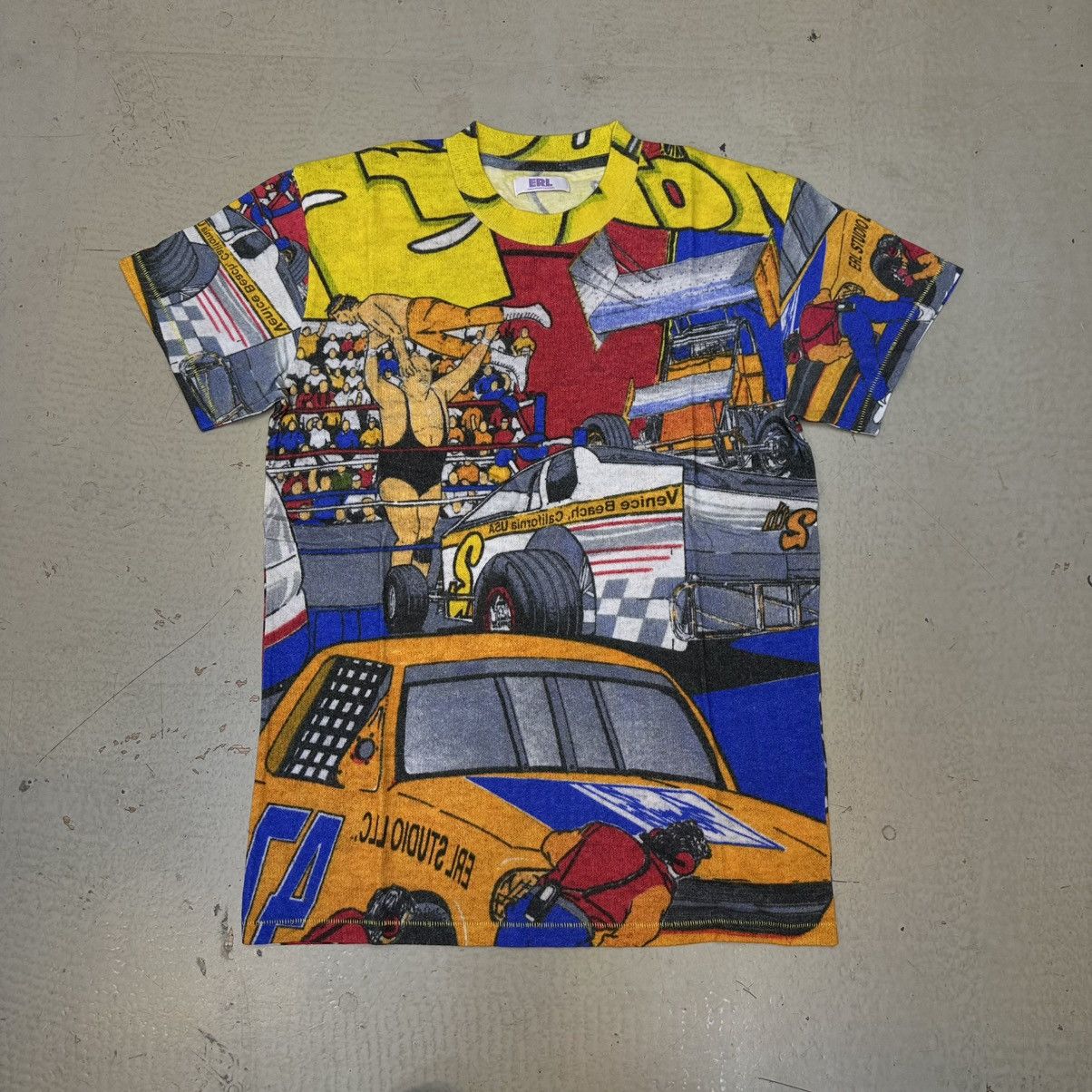 ERL ERL UNISEX ALL OVER PRINTED T-SHIRT KNIT Size US XL / EU 56 / 4 - 4 Thumbnail