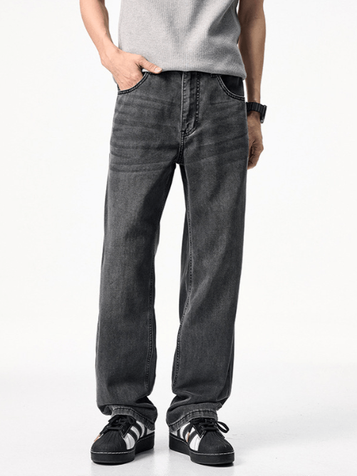 Japanese Brand × Jean High street trend loose distressed straight jeans Size US 32 / EU 48 - 1 Thumbnail