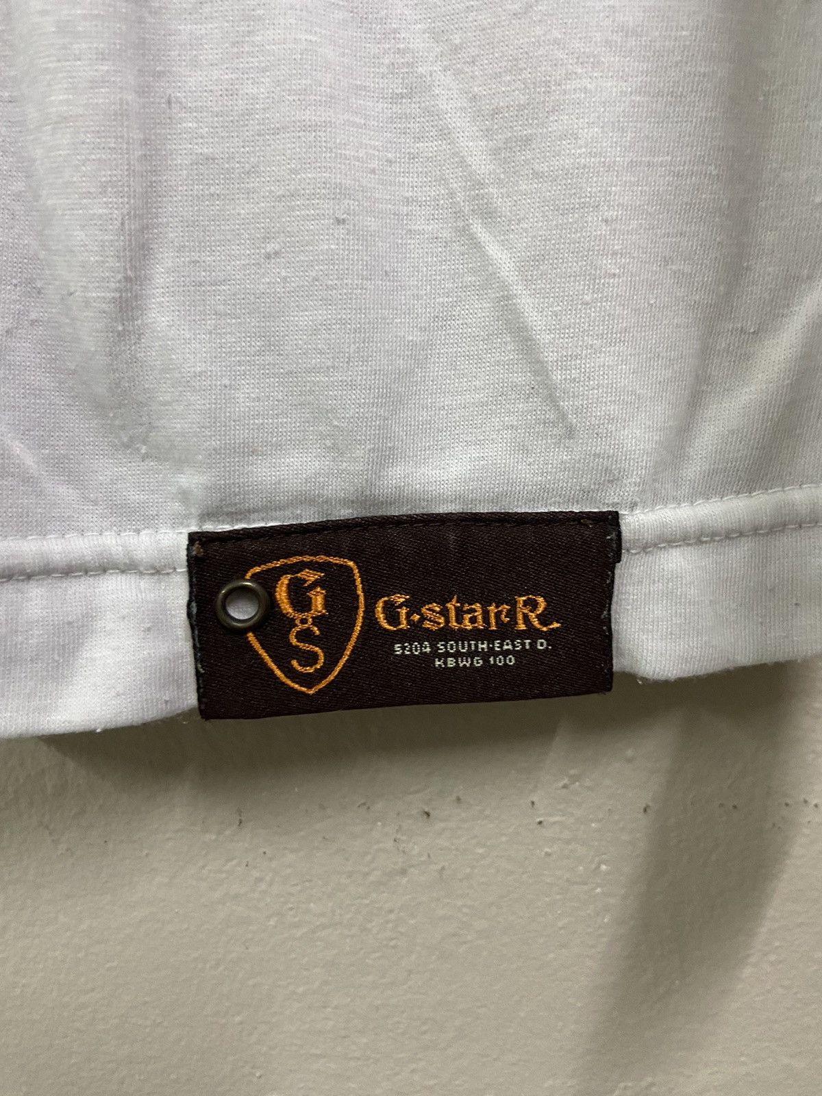 G-Star G Star Raw T-Shirt White Big Central Logo Size US XL / EU 56 / 4 - 8 Thumbnail