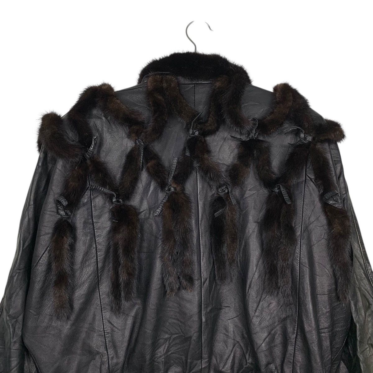 Other Biba Paris Leather Fur Jacket Size M / US 6-8 / IT 42-44 - 8 Thumbnail