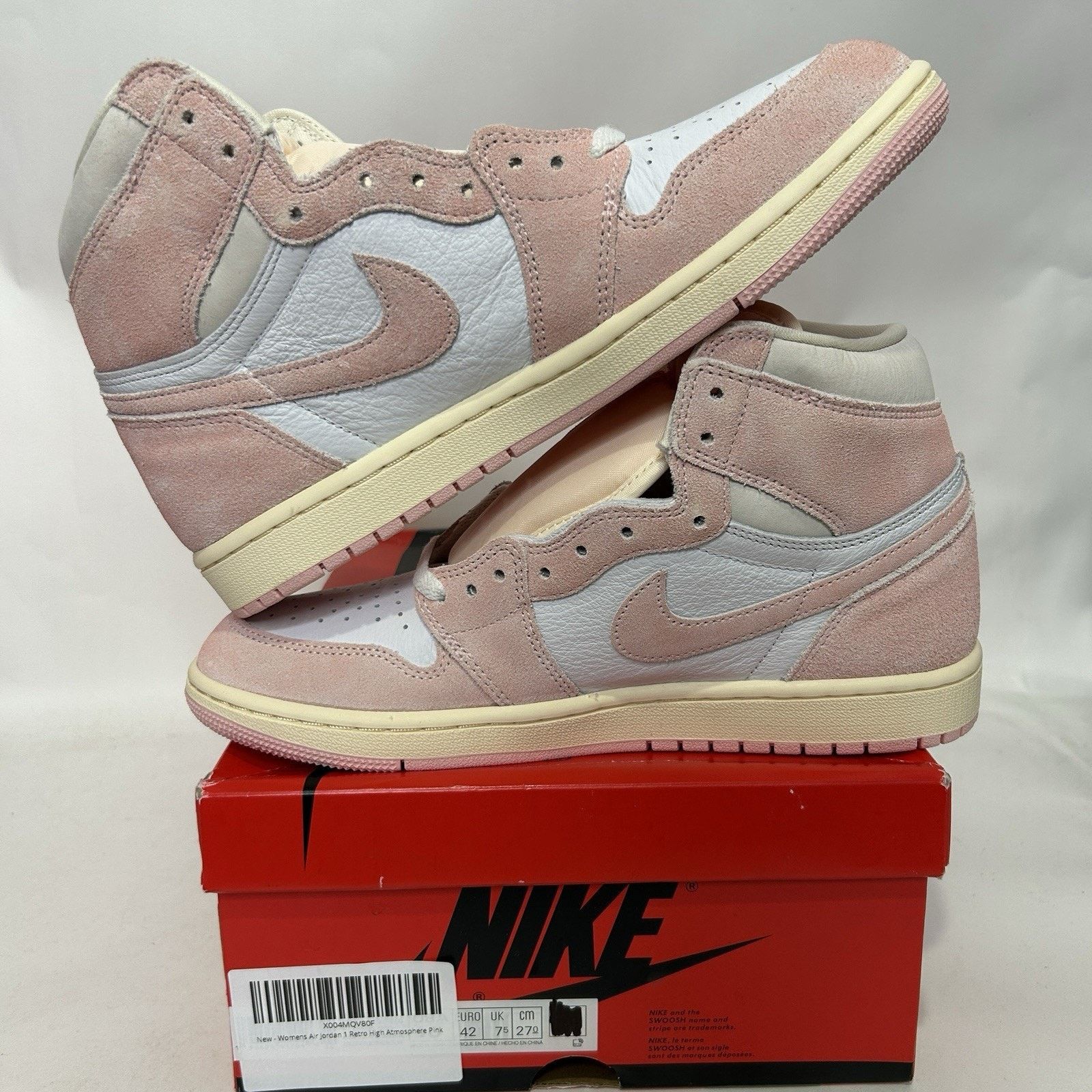 Jordan Brand Nike Air Jordan 1 Retro High WMNS “Washed Pink” FD2596-600 Size US 10 / IT 40 - 3 Thumbnail