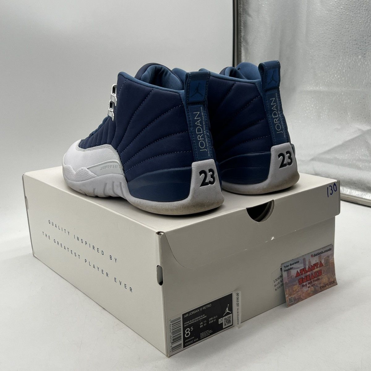 Jordan Brand Air Jordan 12 indigo Size US 8.5 / EU 41-42 - 4 Thumbnail