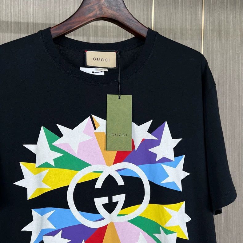 Gucci Gucci Short Sleeve Star Print TShirt-2505 Size US L / EU 52-54 / 3 - 3 Thumbnail