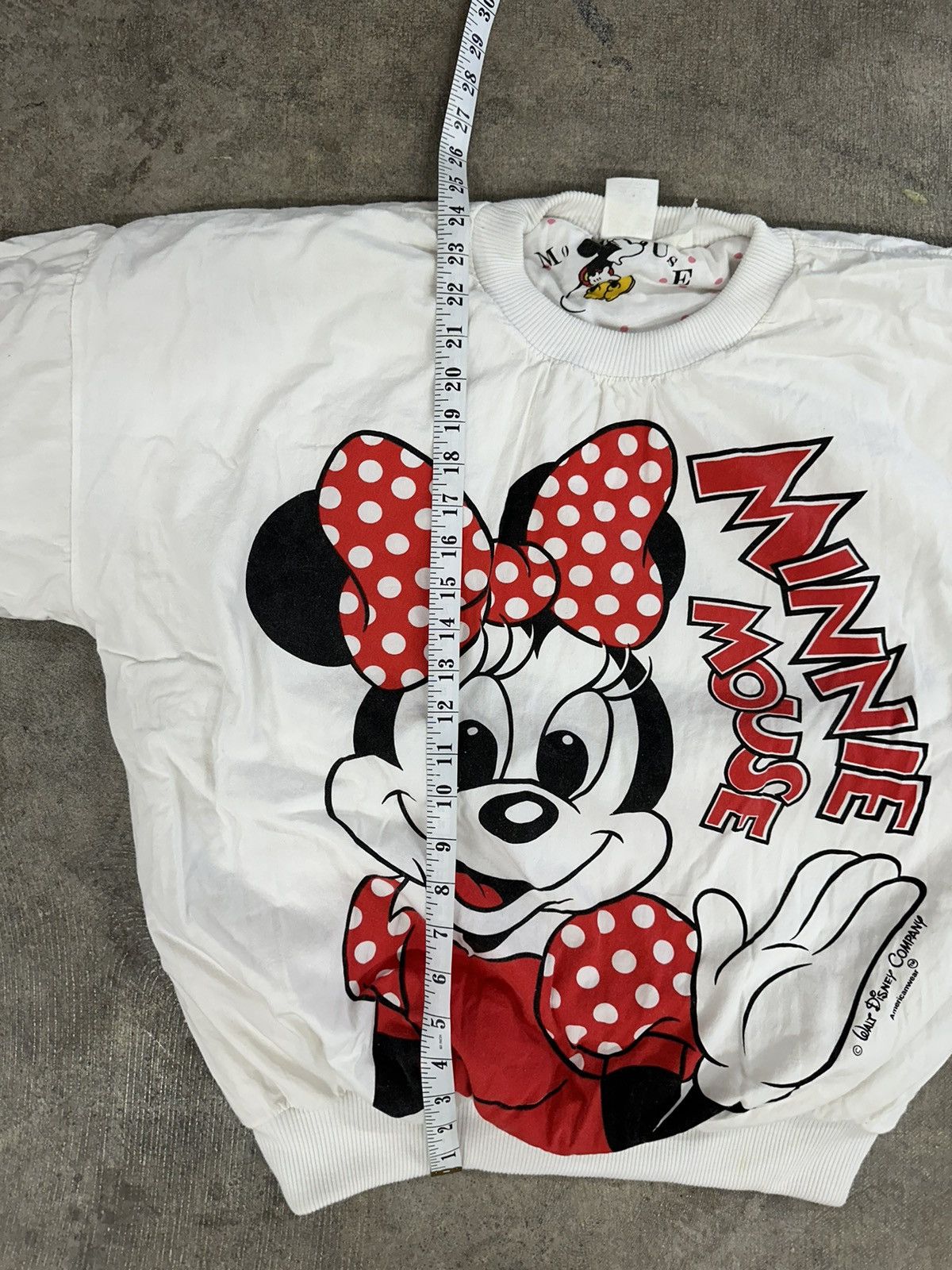 Disney × Mickey Mouse × Vintage Vintage 80s Disney Minnie Mouse Reversible Sweatshirt READ Size M / US 6-8 / IT 42-44 - 14 Thumbnail