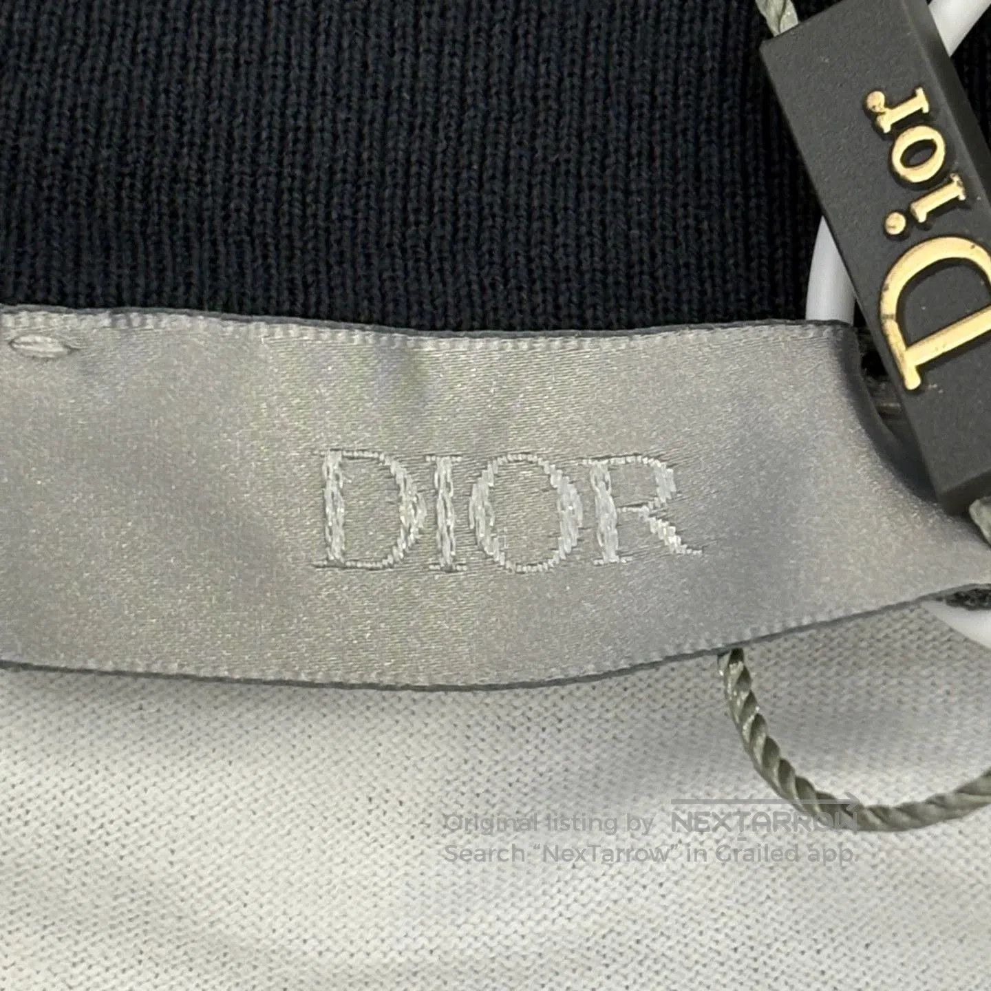 Dior Dior White Black Raglan Sleeve Embroidered Logo Tee. Size US XL / EU 56 / 4 - 3 Thumbnail