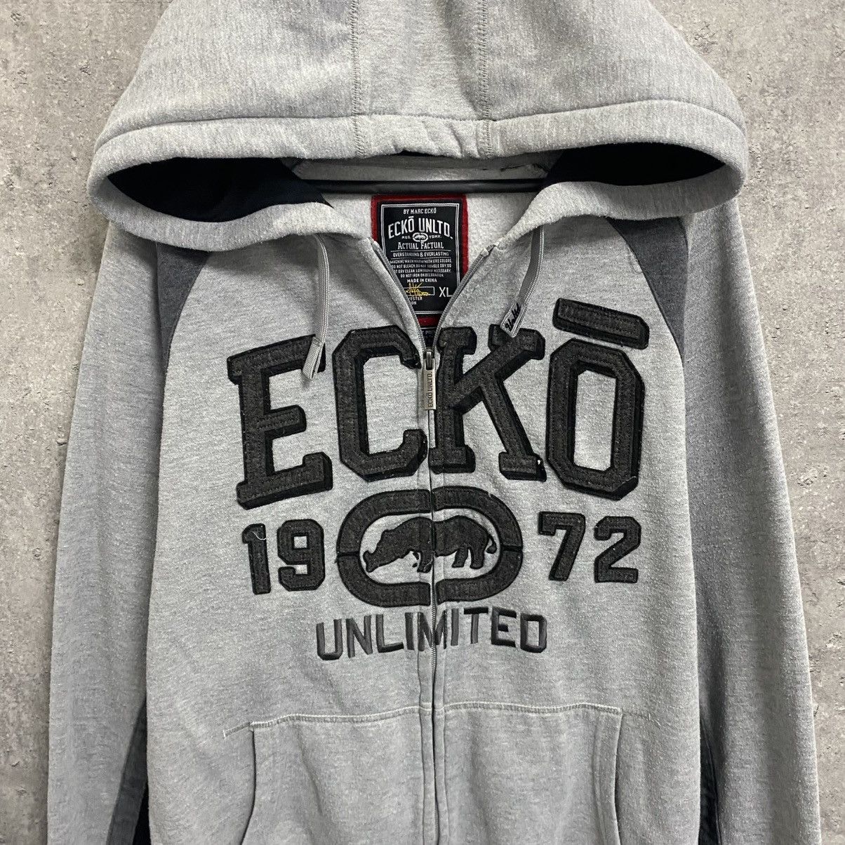Ecko Unltd. Crazy Vintage Ecko Unltd Y2K Zip Hoodie Japan Style Size US XL / EU 56 / 4 - 5 Thumbnail