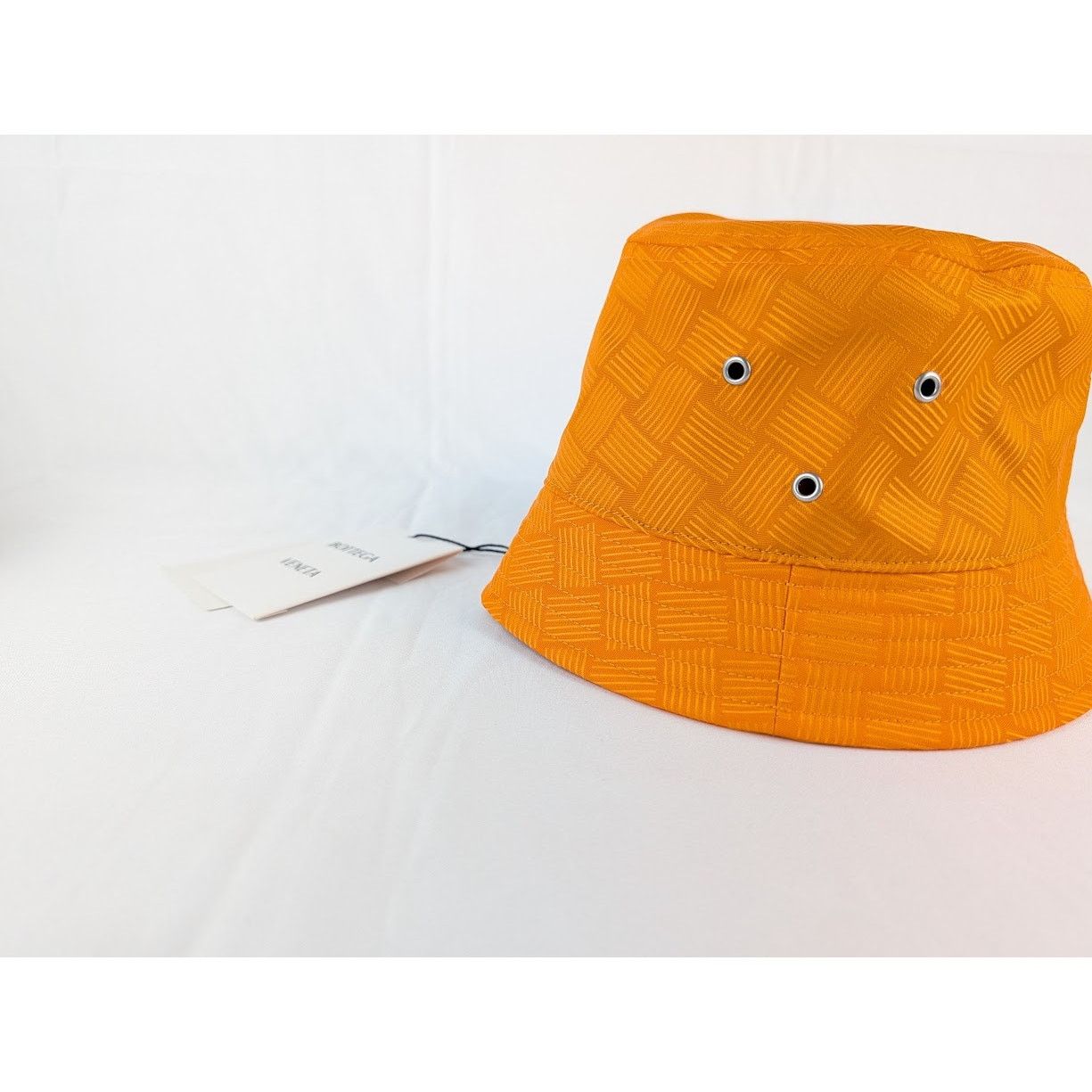 Bottega Veneta o1rshd1 Size: S / Hat Intreccio Jacquard Nylon in Orange Size ONE SIZE - 2 Thumbnail
