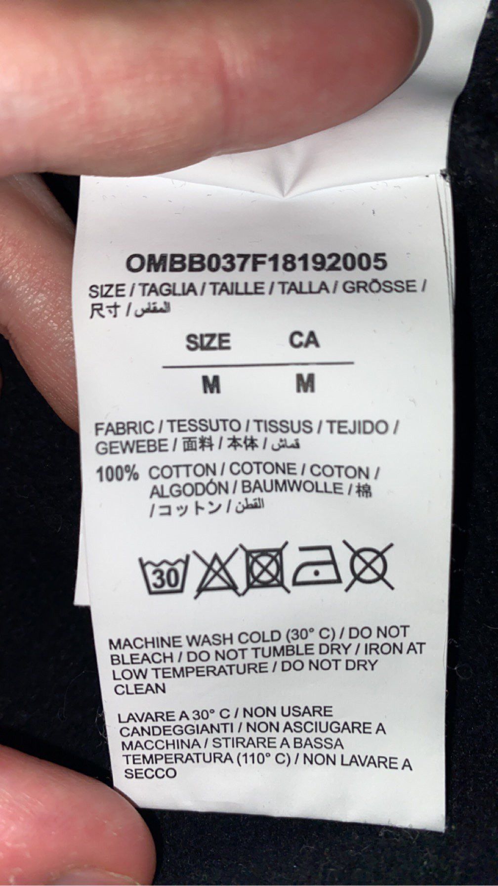 Off-White Off-White original white and black hoodie (caution logo) Size US M / EU 48-50 / 2 - 8 Thumbnail