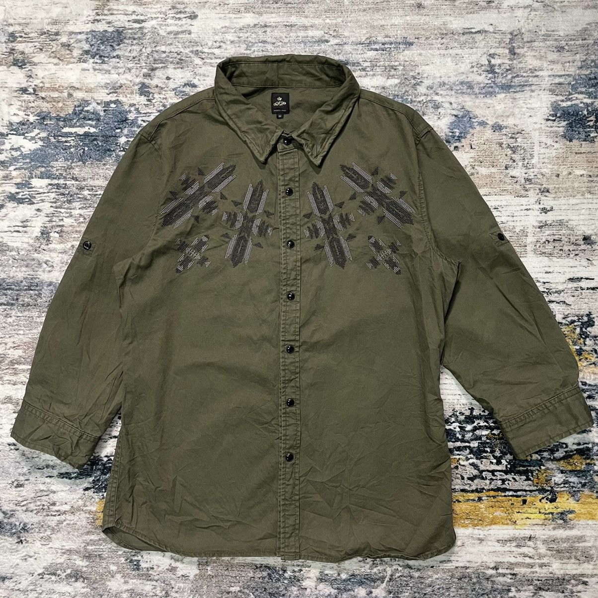 semanticdesign 🇯🇵 Semantic design archieve army cross collar button up punk Size US S / EU 44-46 / 1 - 1 Thumbnail
