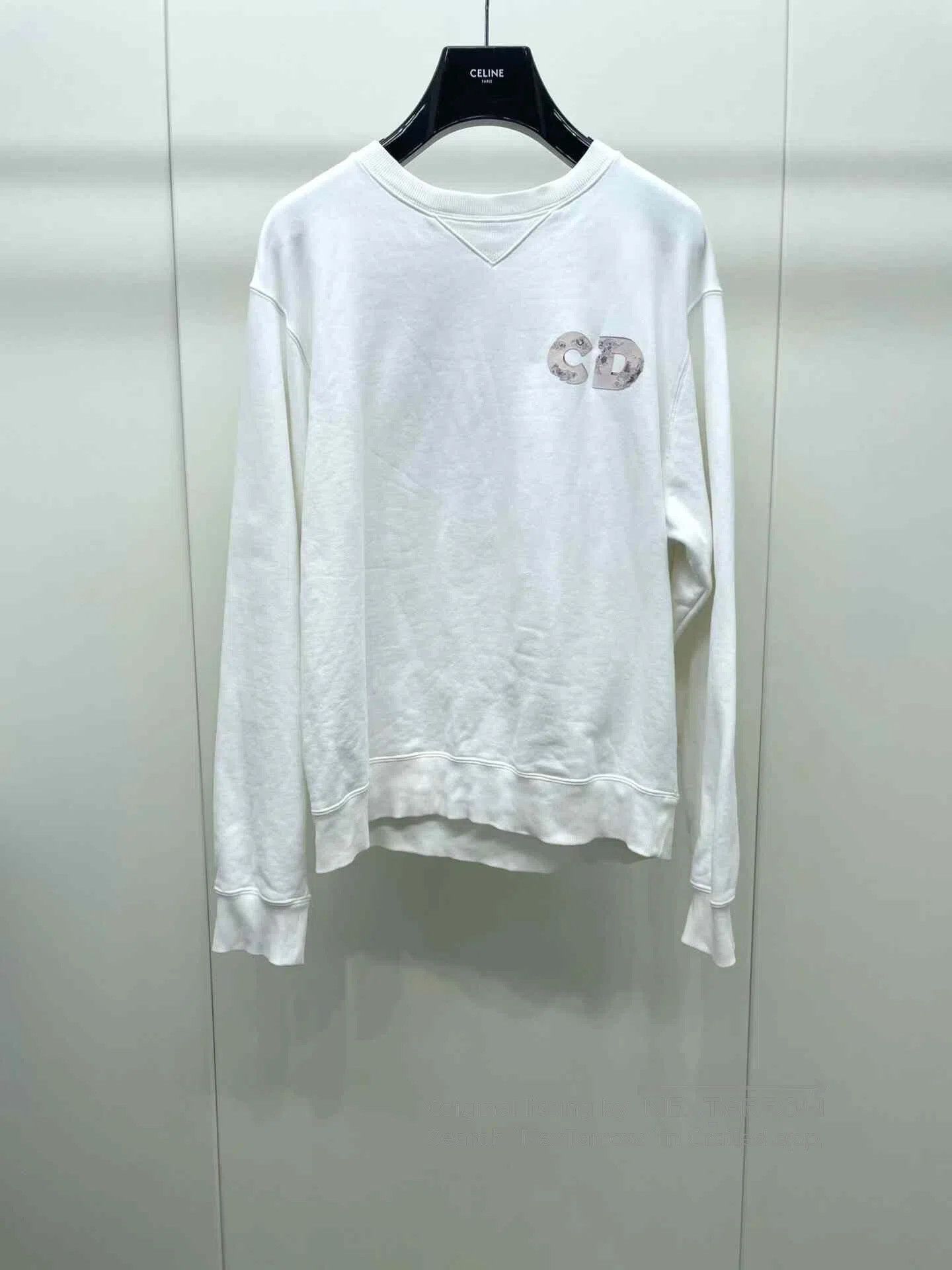 Dior Dior White Pullover Sweatshirt. Size US L / EU 52-54 / 3 - 2 Thumbnail