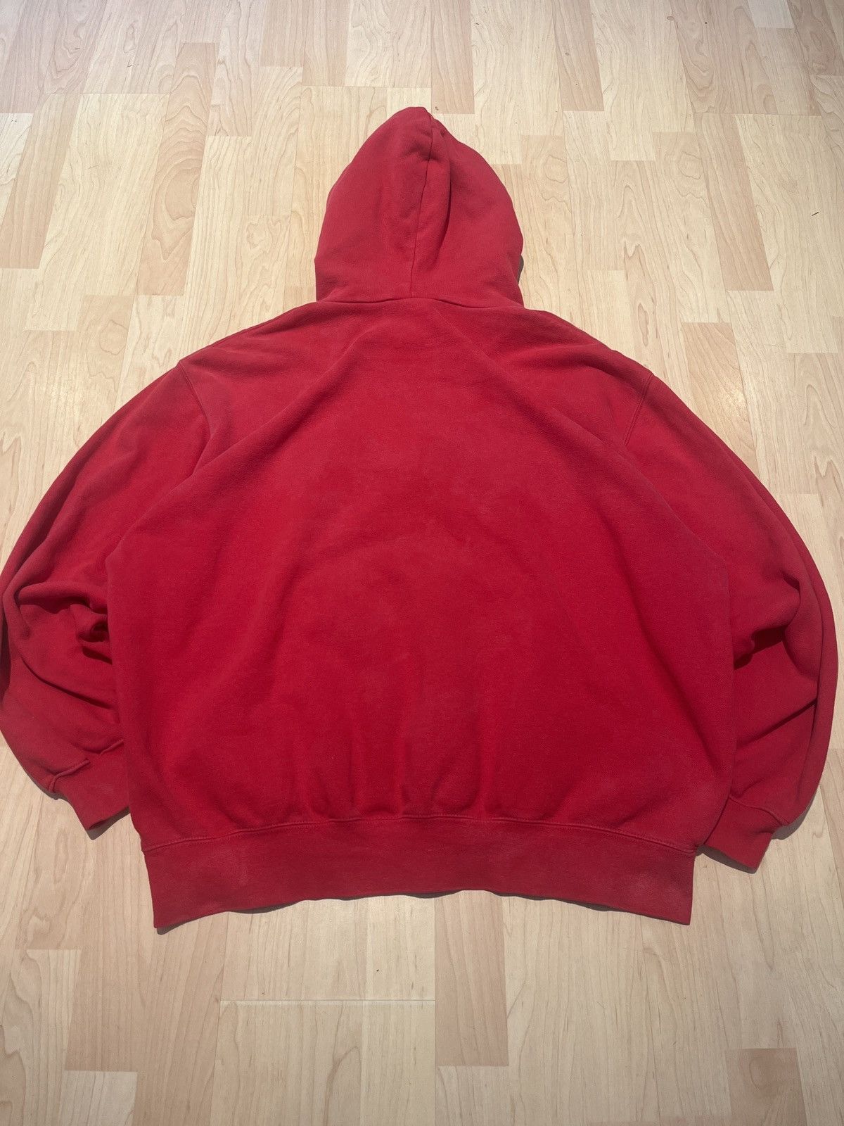 Nike × Vintage Vintage Nike Center Swoosh Red Cardinals MLB Hoodie Size US XL / EU 56 / 4 - 3 Thumbnail