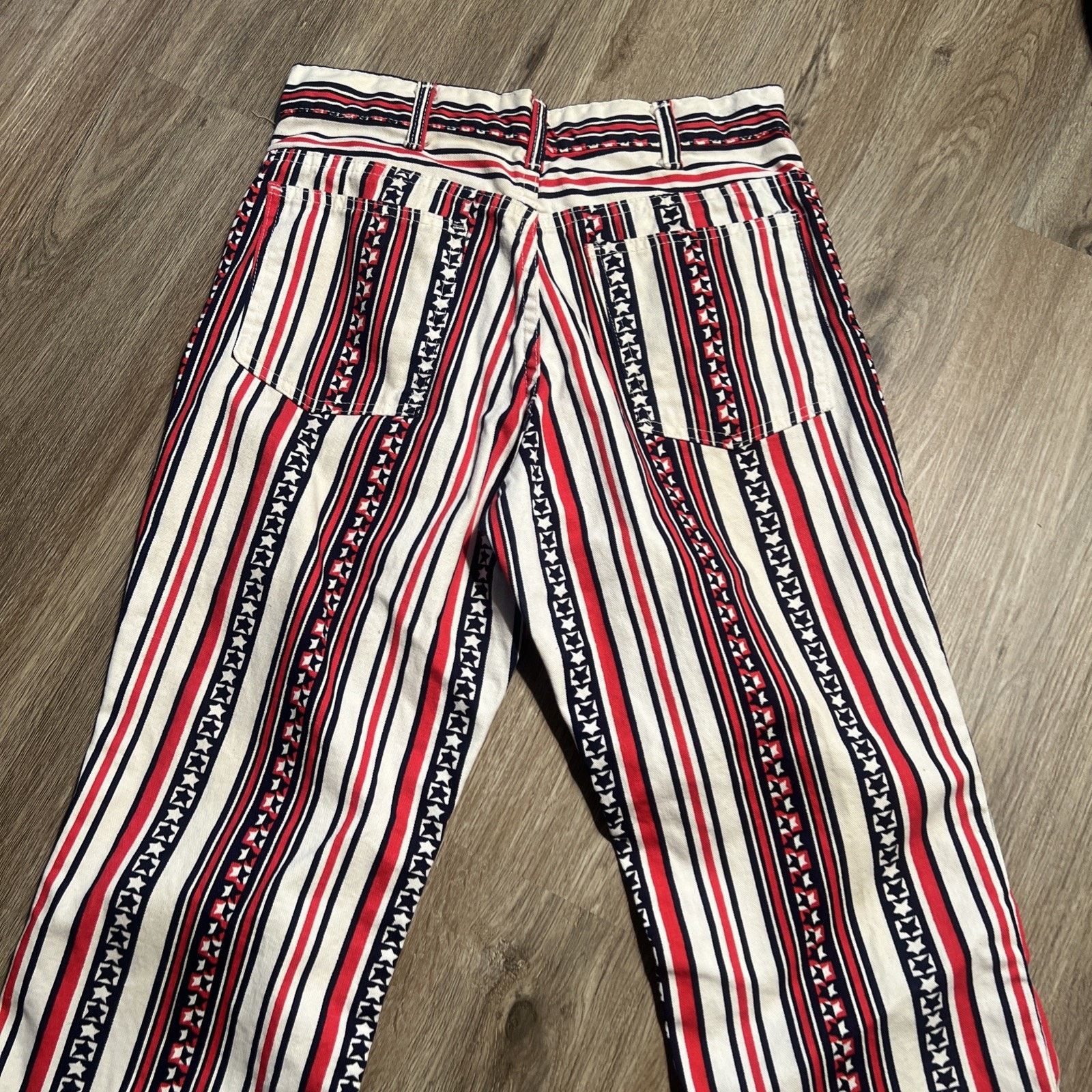 Levi's 60s Vintage LEVI'S Big E Stars Stripes Flare Jeans 29 27 VGC Size US 29 - 10 Thumbnail