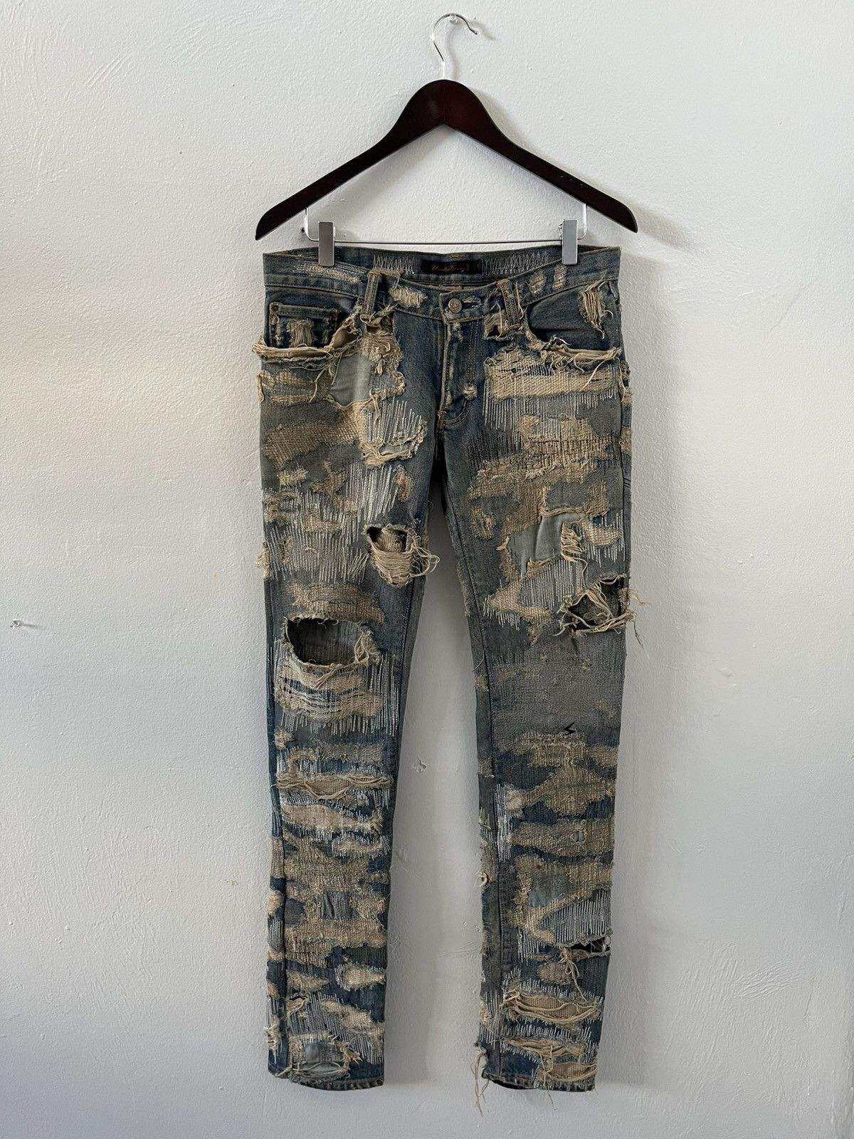 Undercover Undercover aw05 arts and crafts heart patch denim | Grailed