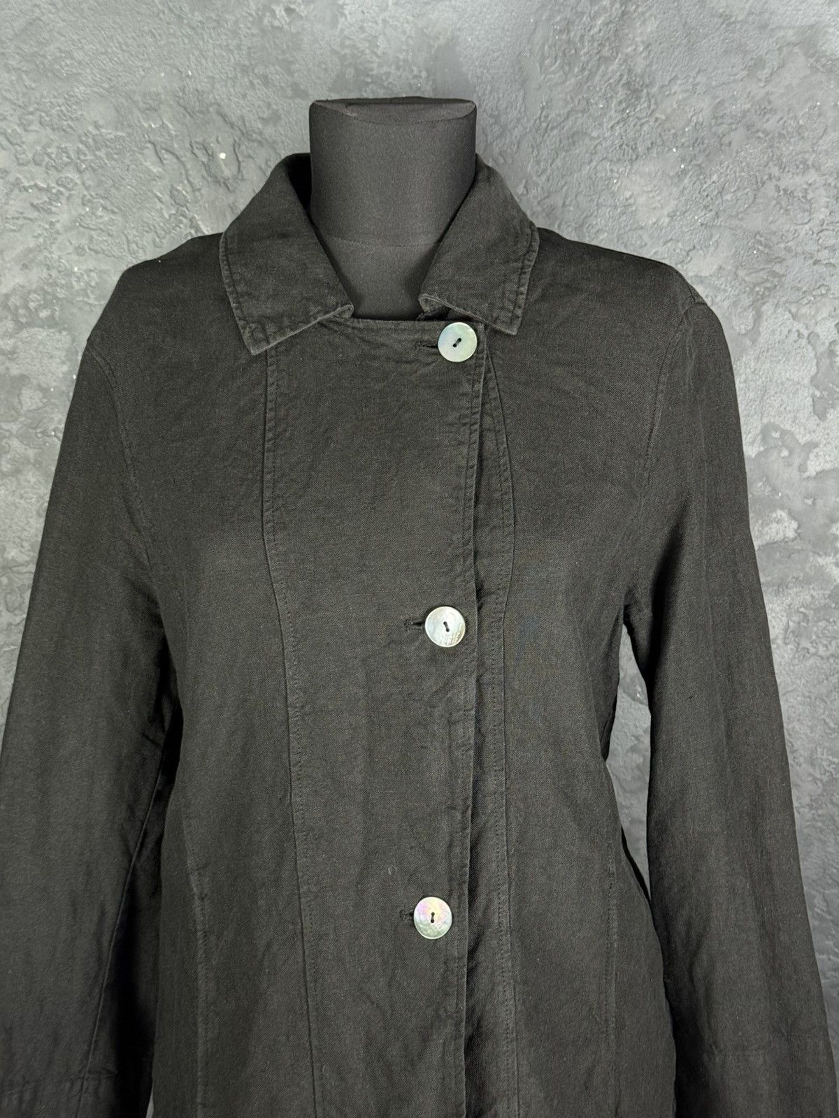 OSKA OSKA Black Light Linen Twill Button Front Jacket Sz1 Regular Size S / US 4 / IT 40 - 7 Thumbnail