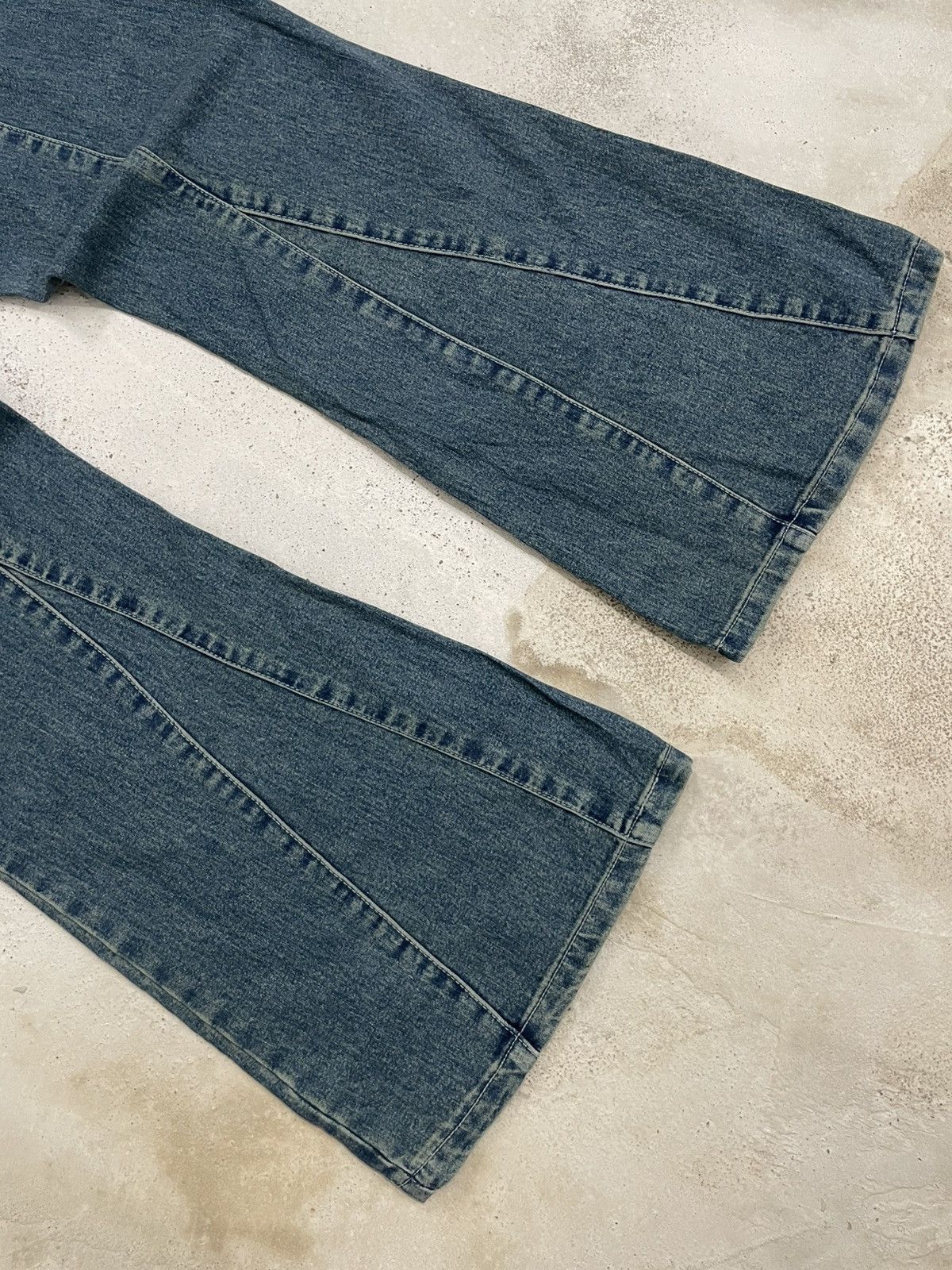 Japanese Brand Heyboo Tornado Mart Style Laces Flare Bow Denim Size US 32 / EU 48 - 13 Thumbnail