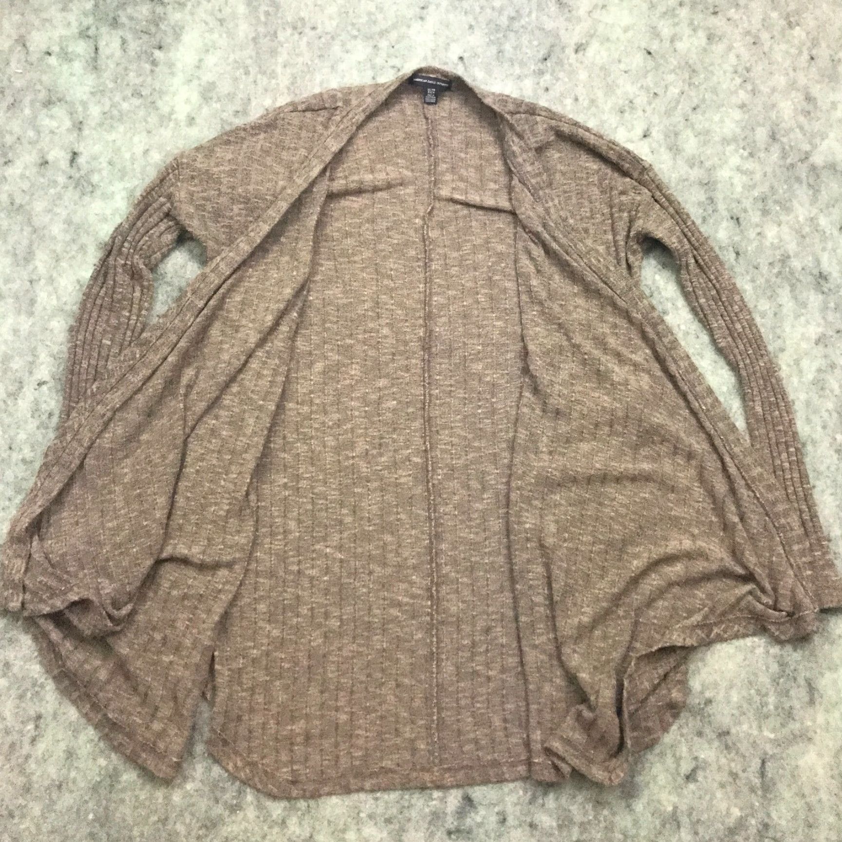 American Eagle Outfitters American Eagle Womens Sweater Extra Small Knit Open Front Shawl Stretch Sleeves Size S / US 4 / IT 40 - 4 Thumbnail