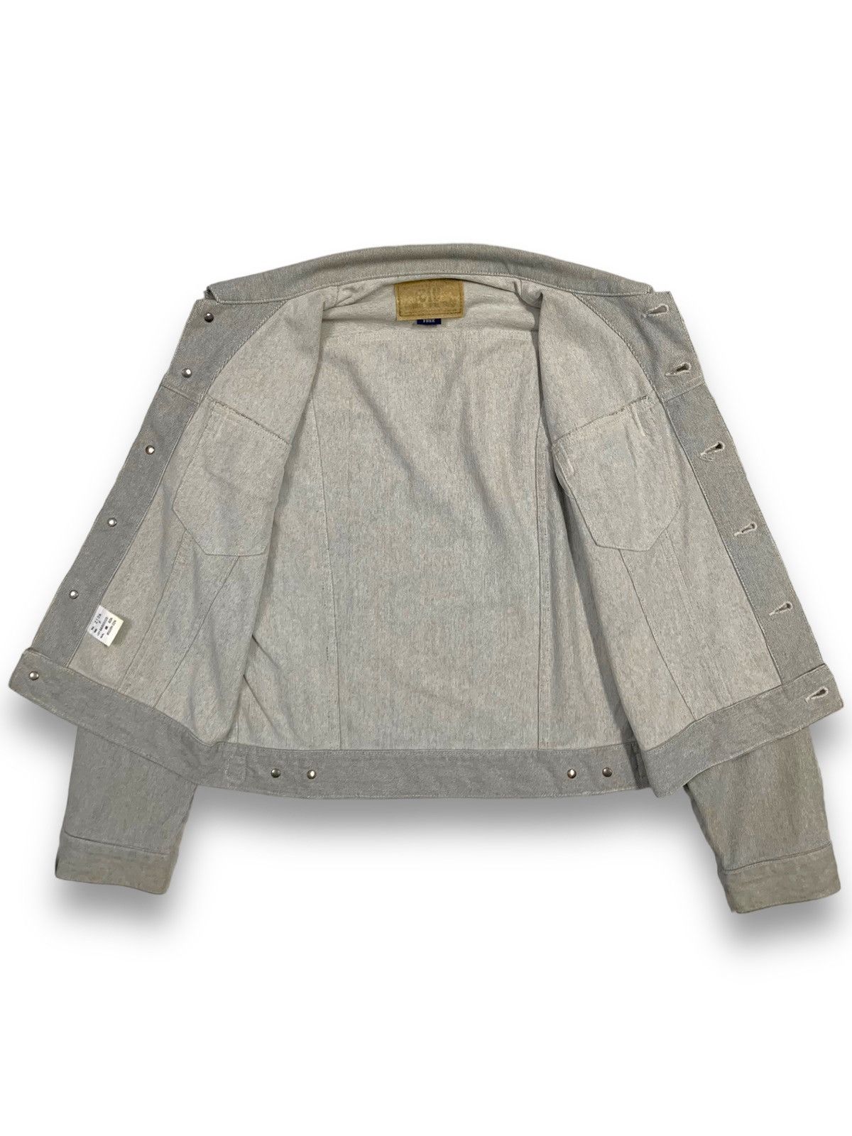 Japanese Brand Vintage Japanese Brand Bobson Cropped Denim Trucker Jacket Size US S / EU 44-46 / 1 - 3 Thumbnail