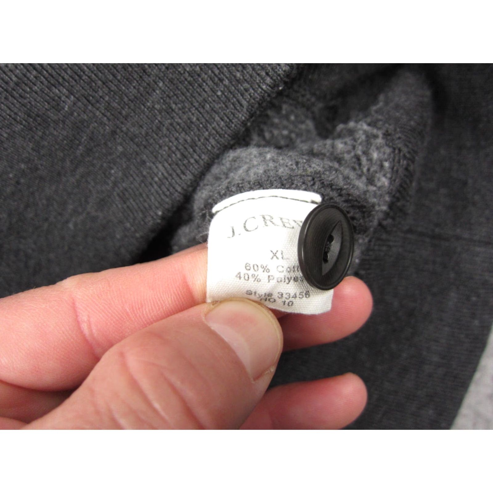 J.Crew VINTAGE J.Crew Sweatshirt Mens XL Gray Collared Fleece Cotton 90s Pullover Big Collar Size US XL / EU 56 / 4 - 5 Thumbnail
