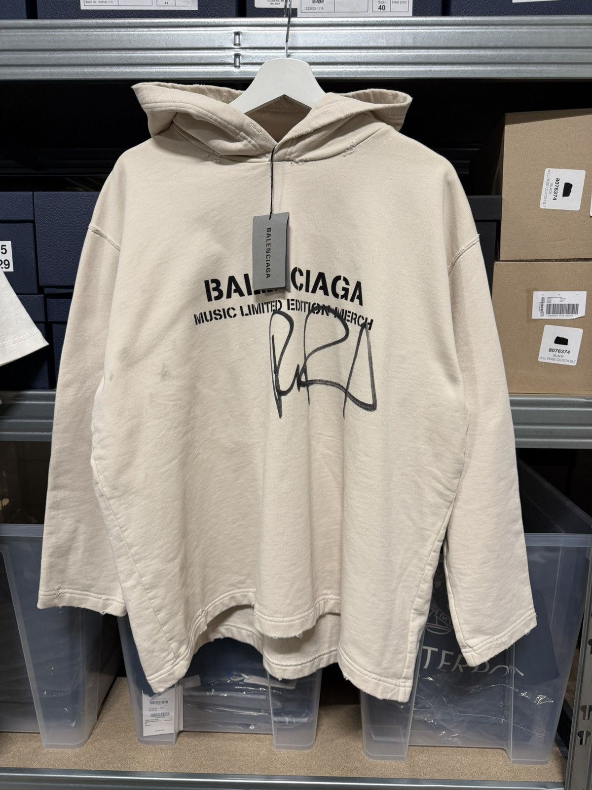 Balenciaga Balenciaga Limited Edition Music Merch Hoodie NEW 1300$ Size US XL / EU 56 / 4 - 1 Thumbnail