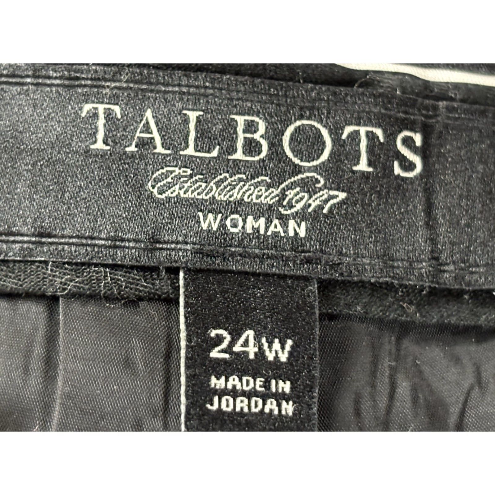 Talbots Talbots Signature Dress Pants 24W Plus Women’s Black White Career Business Sz 24W Size 42" / US 20 - 6 Thumbnail