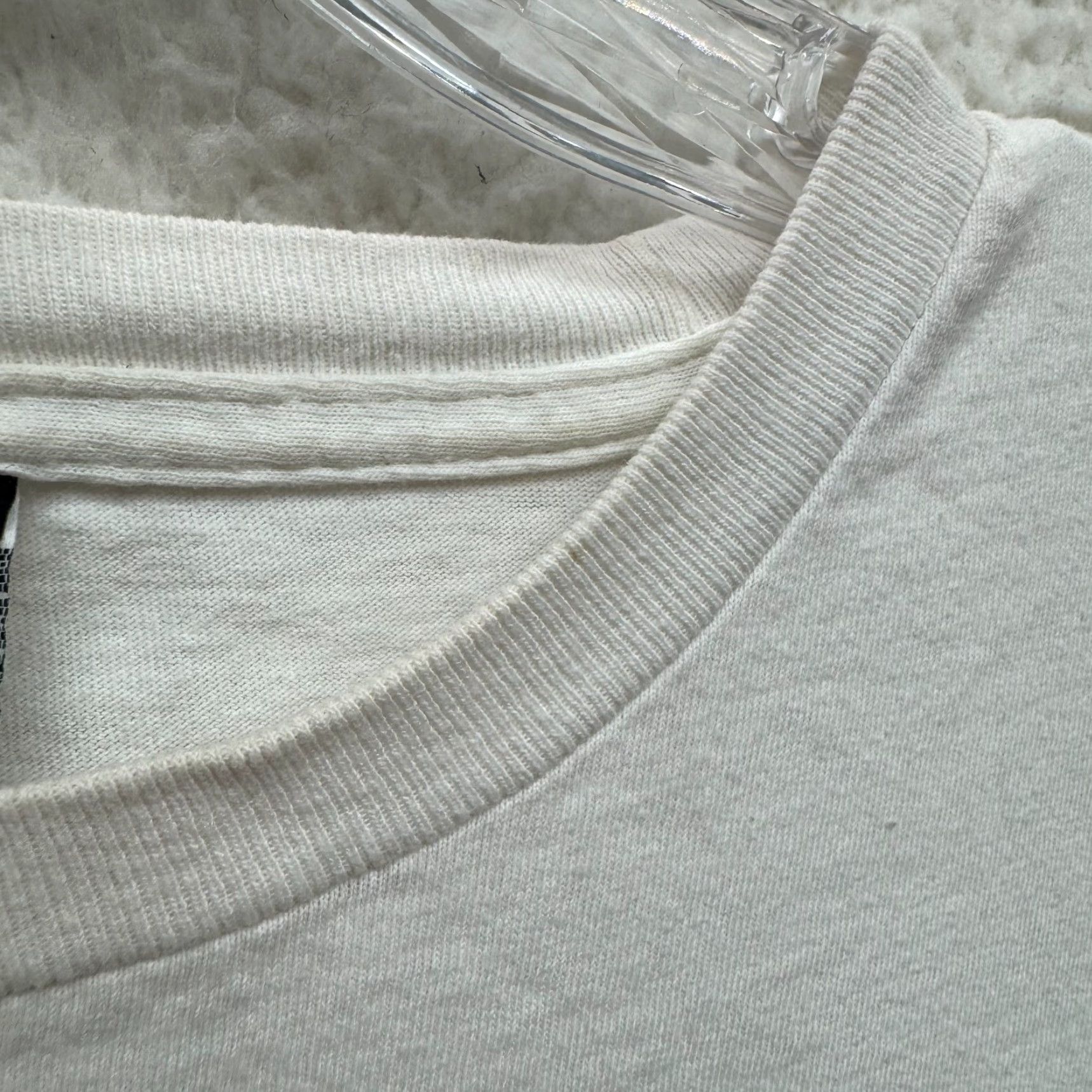 Levi's VINTAGE Levi's Shirt XL White Logo Spellout Short Sleeve Crew Neck Skater Mens Size US XL / EU 56 / 4 - 4 Thumbnail