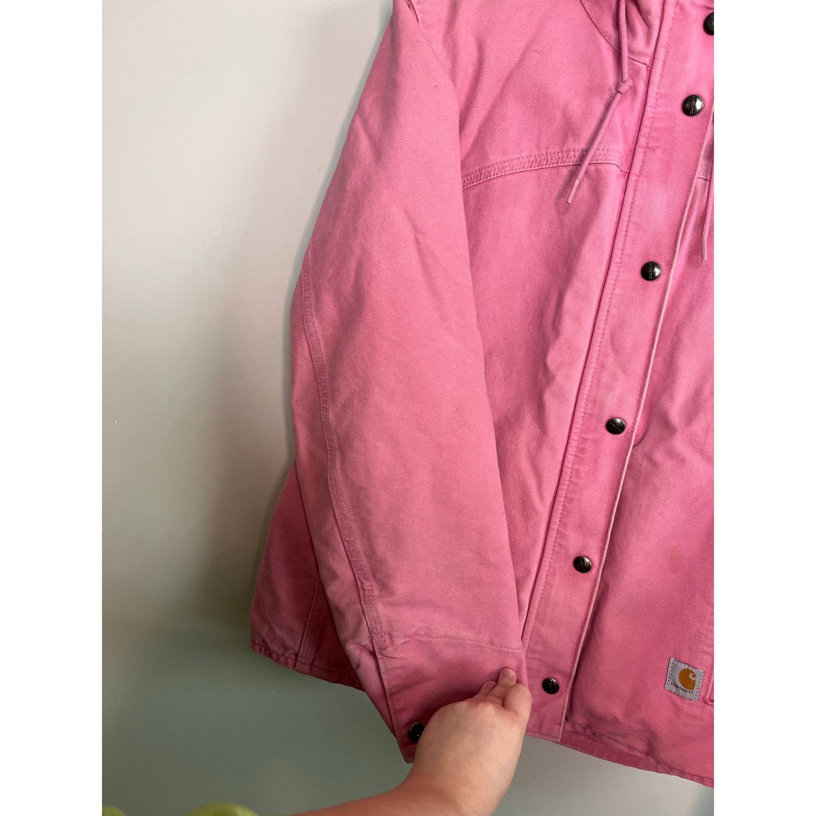 Carhartt Y2K Carhartt Pink Sherpa Streetwear Workwear Jacket 100657 S Size US S / EU 44-46 / 1 - 5 Thumbnail