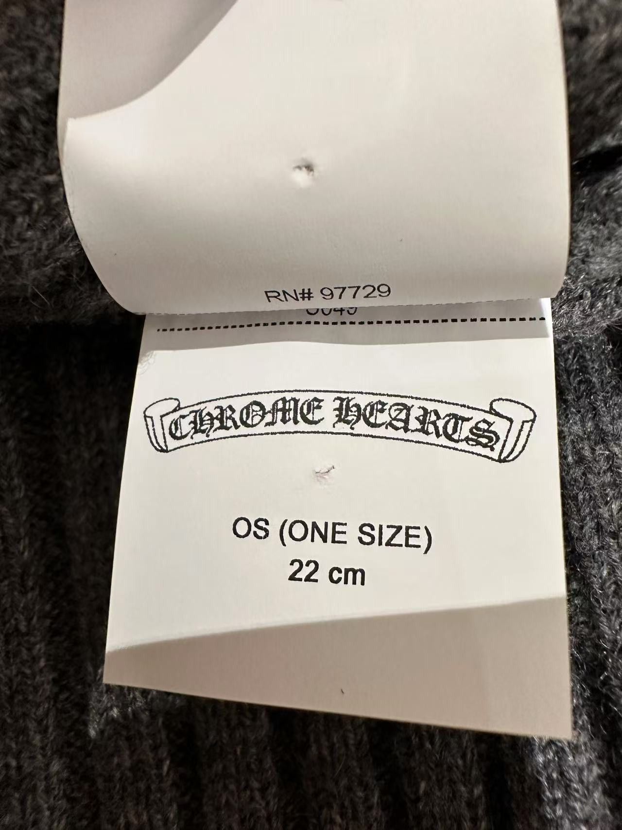 Chrome Hearts Chrome Hearts Gray Cashmere Leather Cross Beanie Size ONE SIZE - 8 Thumbnail