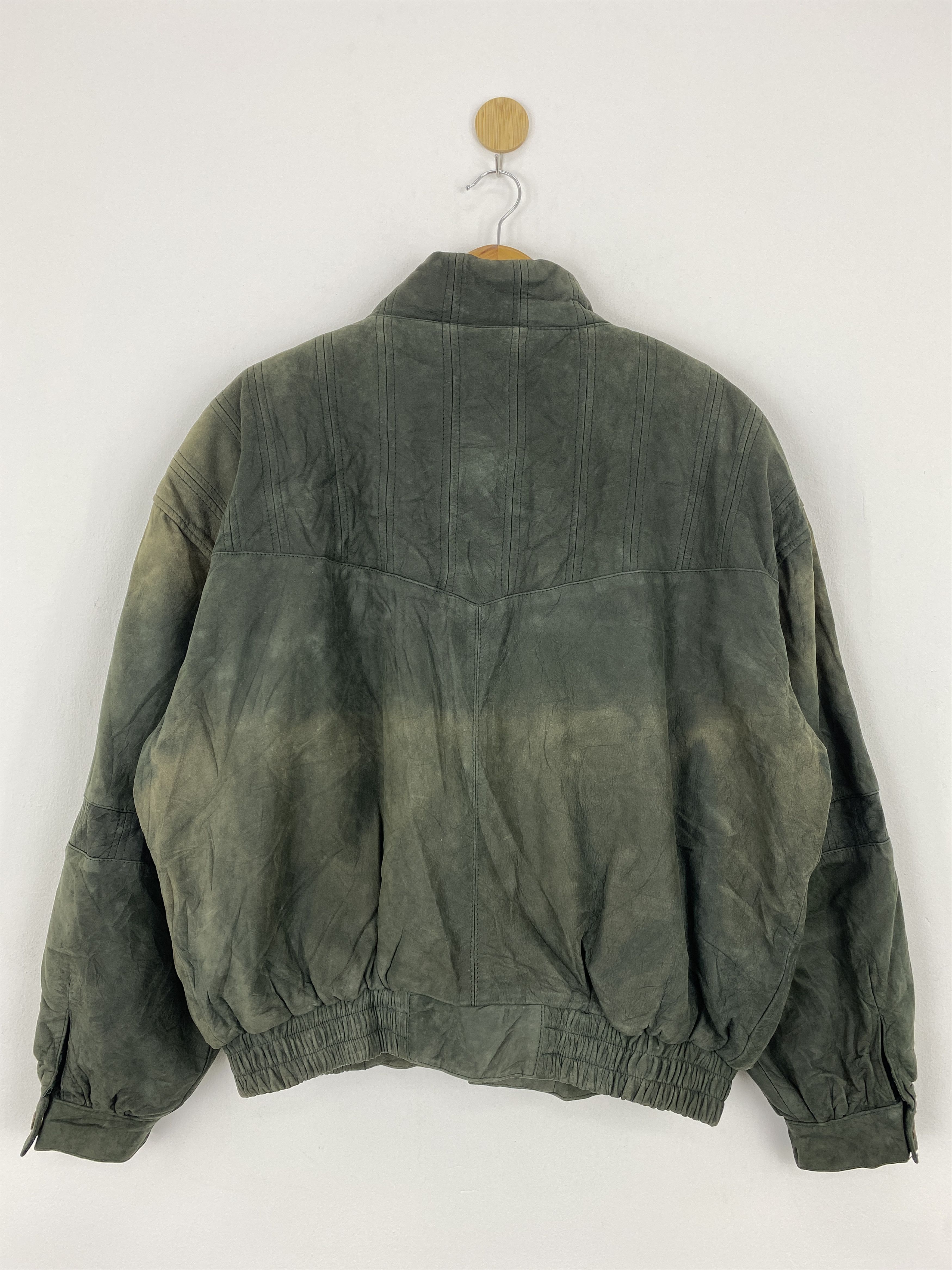Vintage Vintage Italian Nuova Pelle Park Suede Leather Jacket J1863 Size US M / EU 48-50 / 2 - 2 Thumbnail