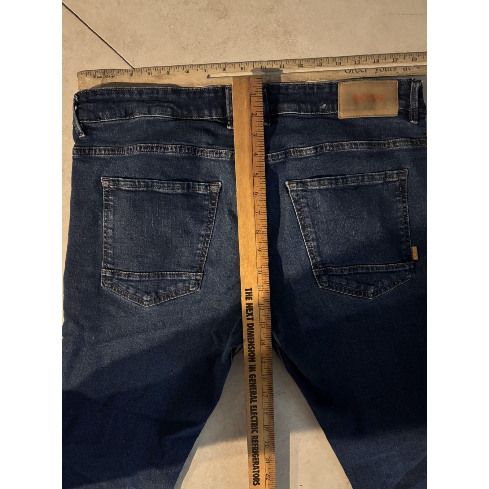 Vintage Boss Delano Jeans Mens 38x31 Blue Medium Wash Slim Tapered Denim 5 Pocket Pants Size US 38 / EU 54 - 6 Thumbnail